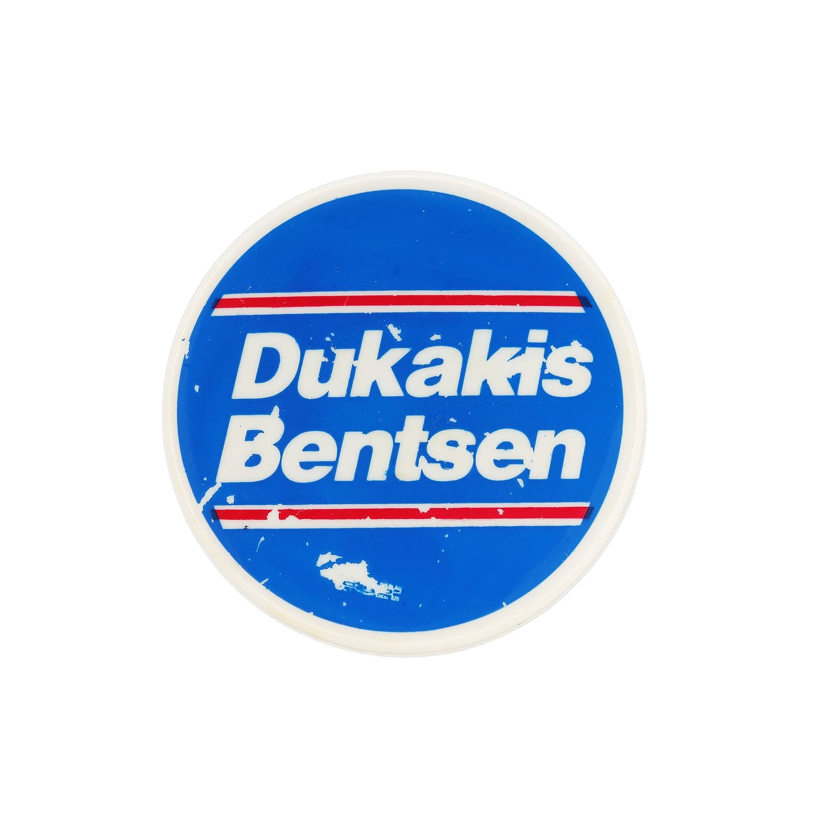 Dukakis Bentsen プラスチック バッジ バッチ