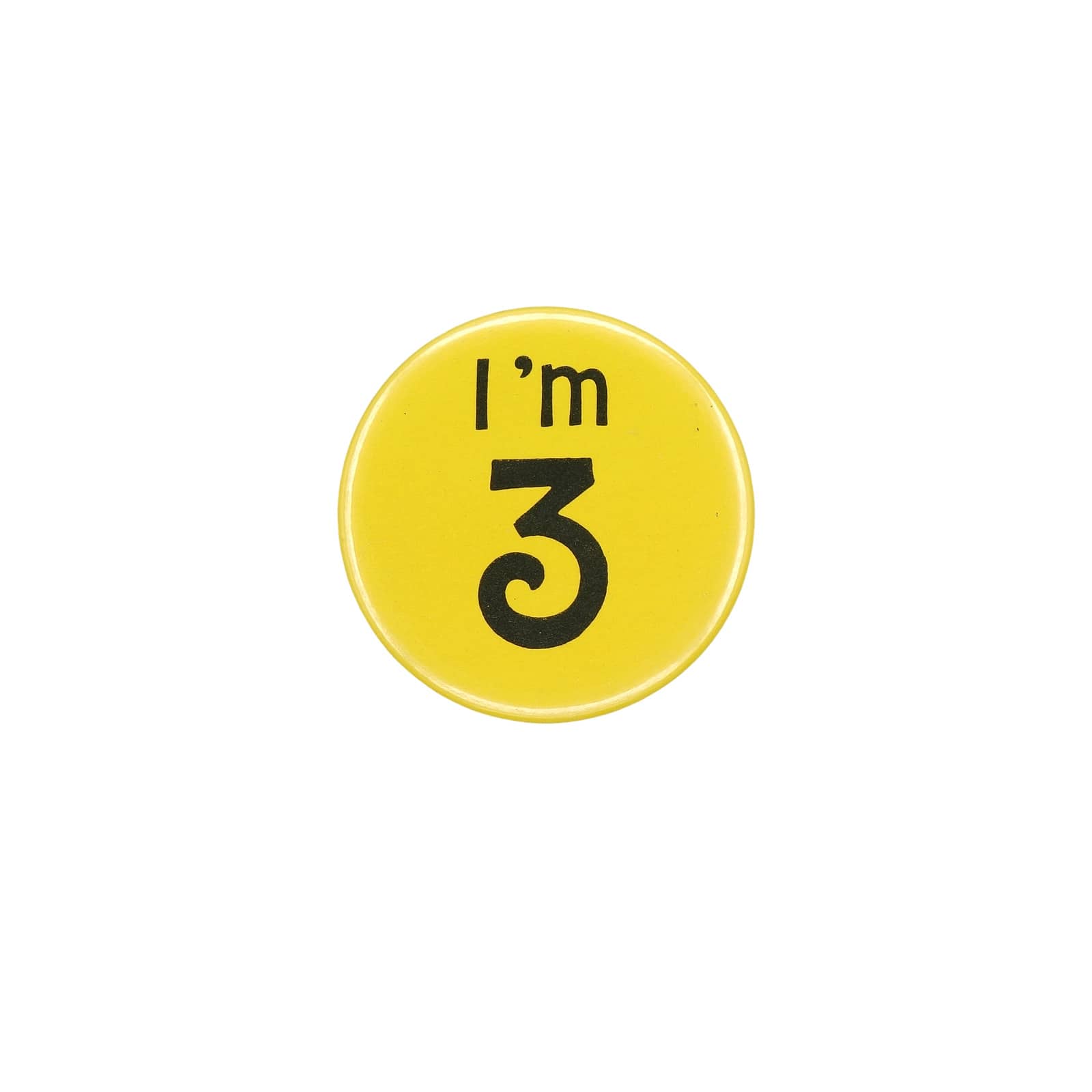 I'm 3 缶バッジ バッチ 3歳 誕生日