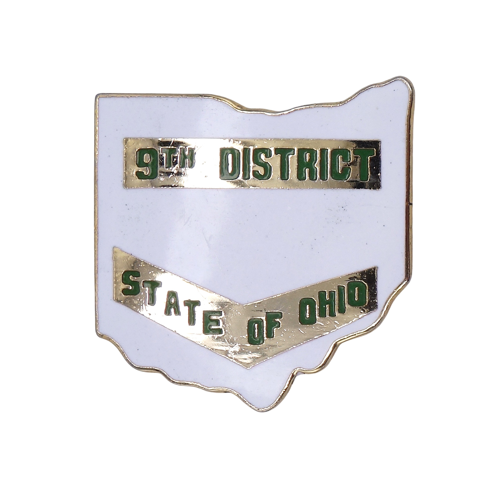 9TH DISTRICT STATE OF OHIO オハイオ州 地図型 ピンズ