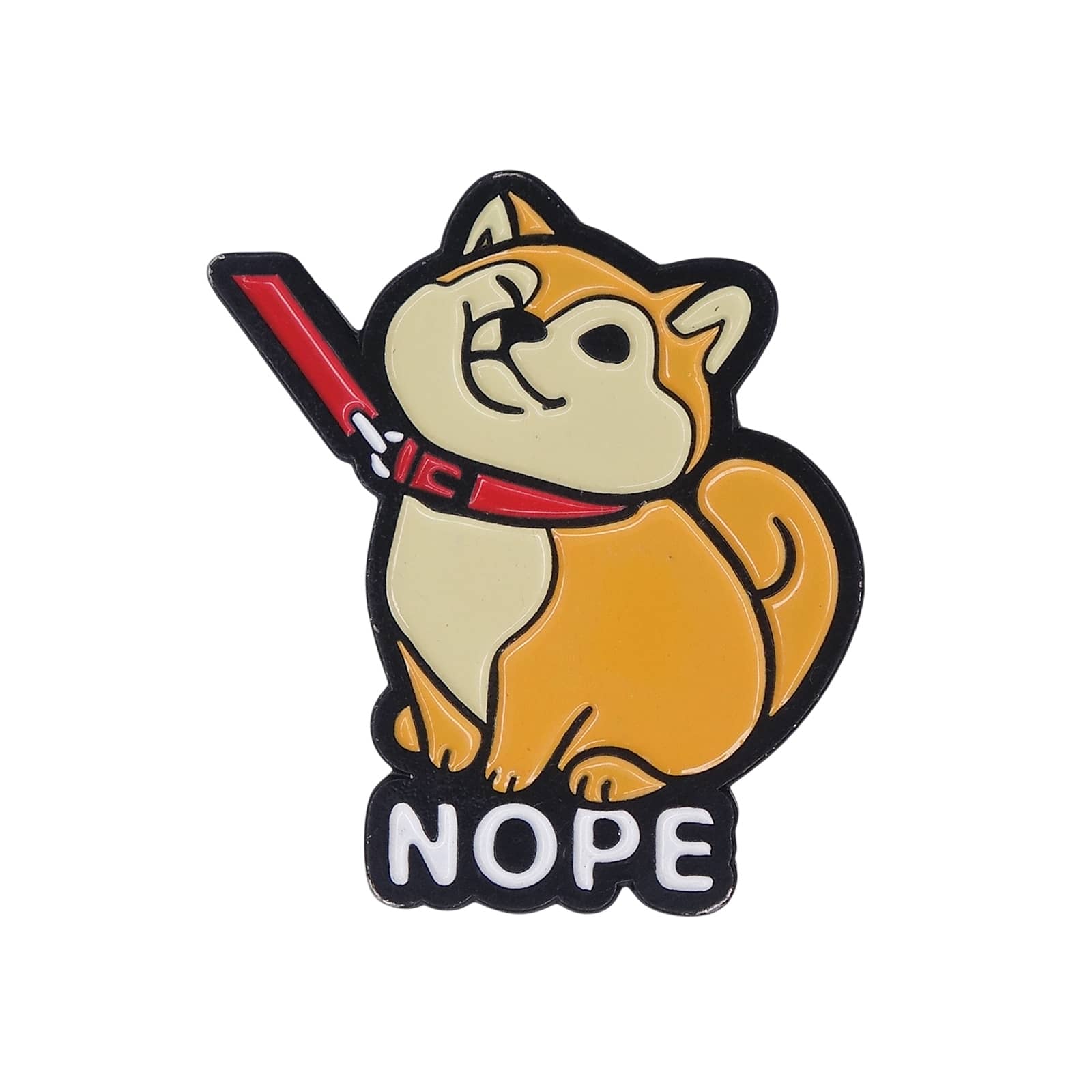 柴犬 NOPE ピンズ