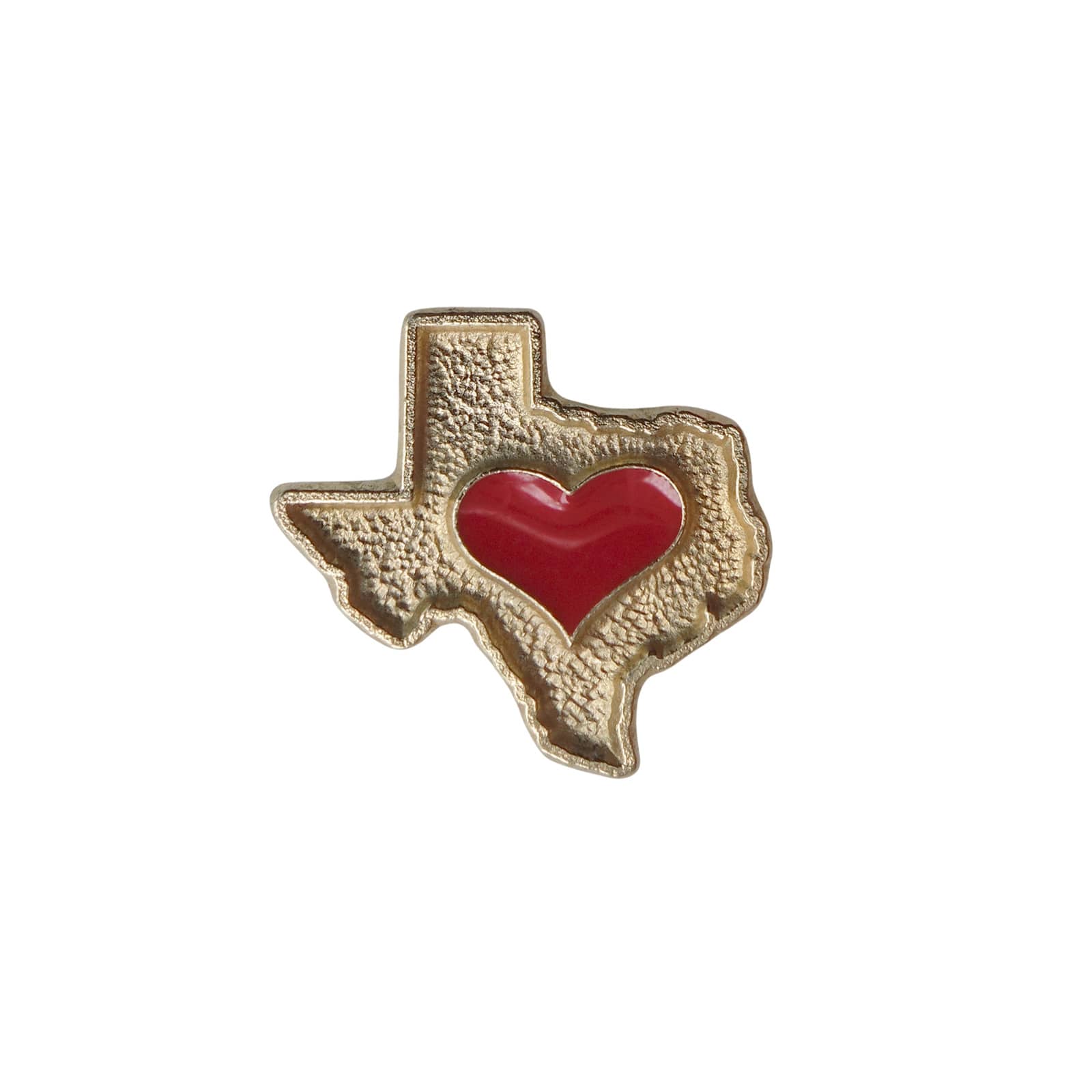 Texas テキサス州 地図型 ピンズ ハート