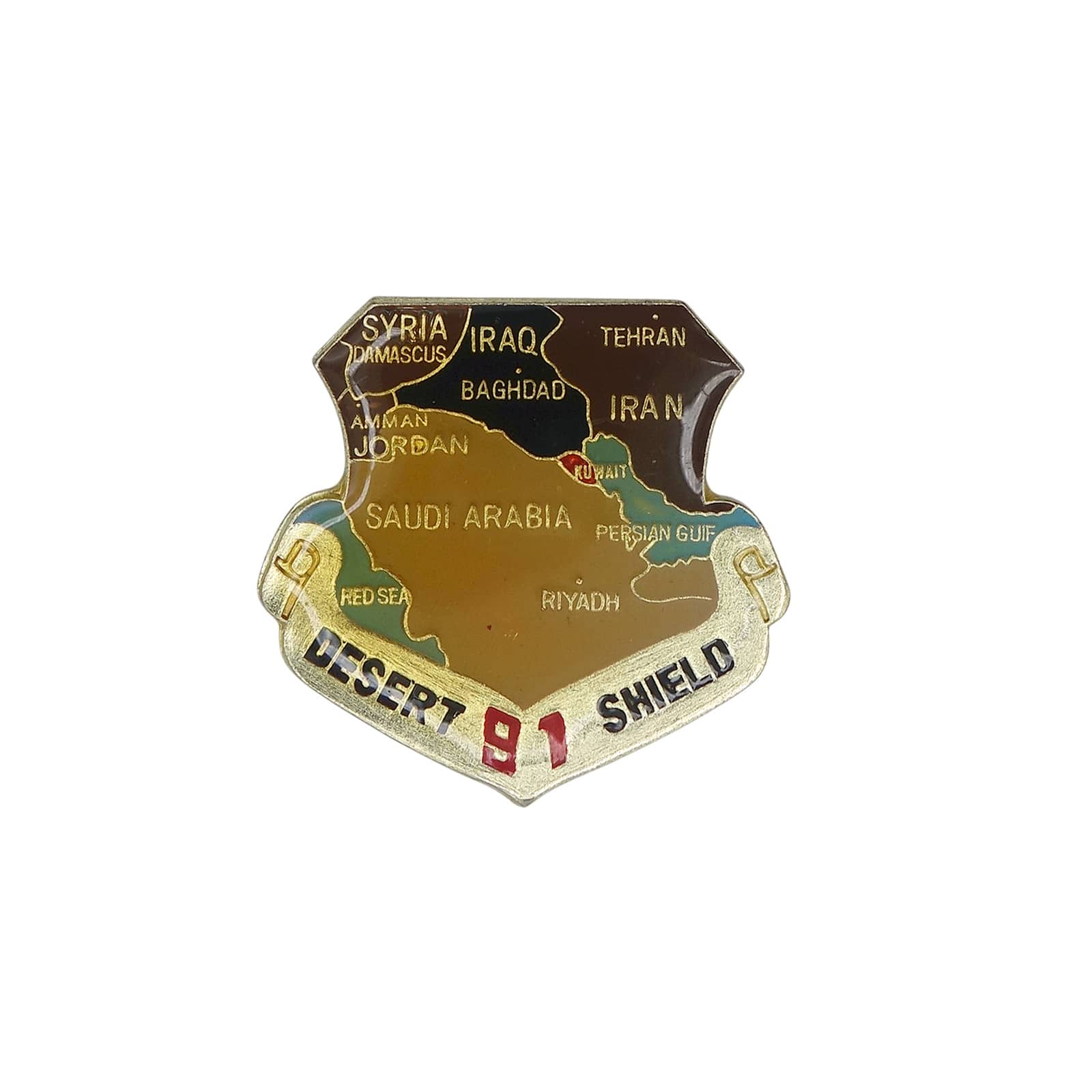 湾岸戦争 DESERT SHIELD 砂漠の盾作戦 ピンズ