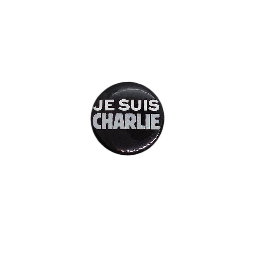 スローガン JE SUIS CHARLIE 缶バッジ バッチ シャルリー・エブド スローガン