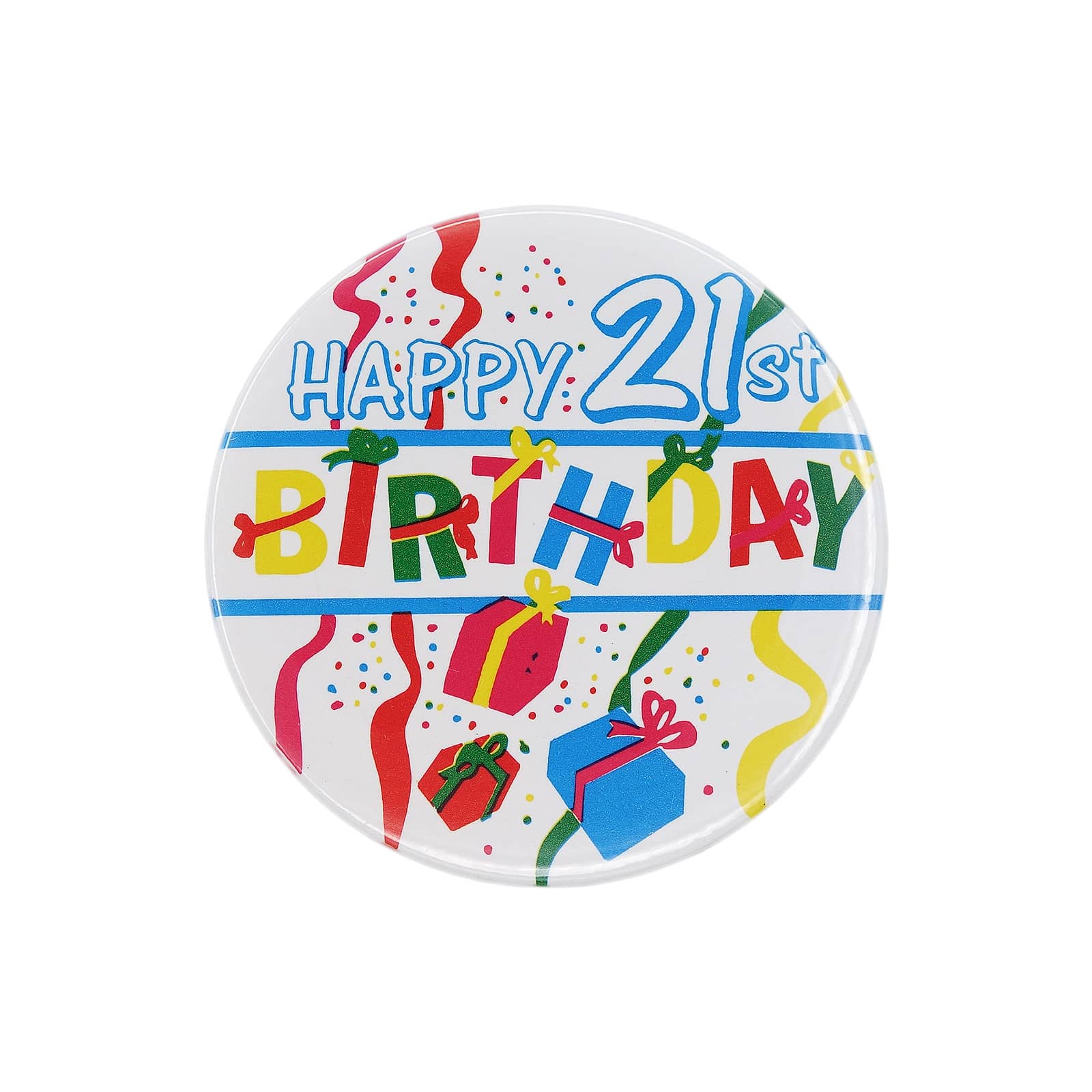 HAPPY 21st BIRTHDAY 缶バッジ バッチ 21歳 誕生日