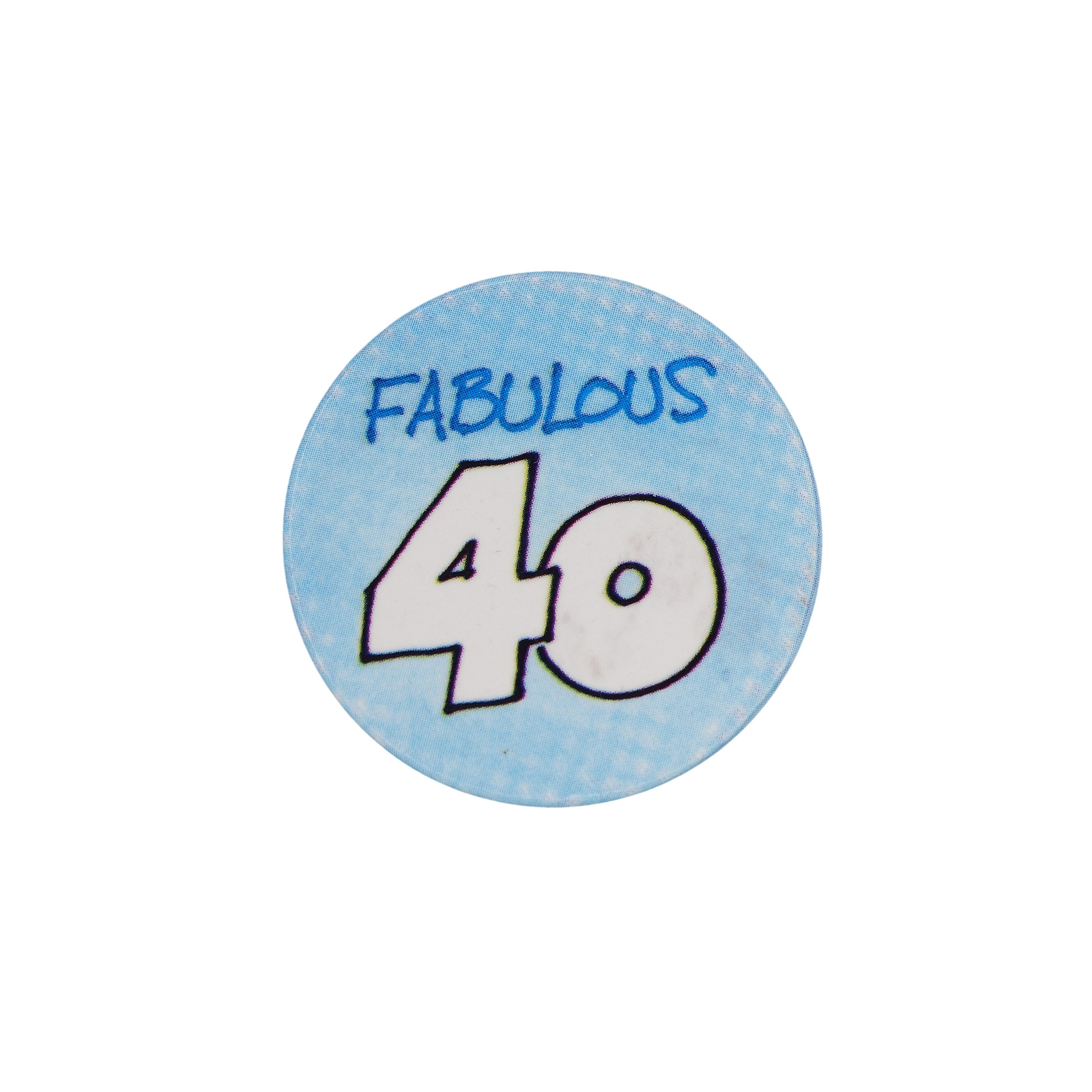 FABULOUS 40 缶バッジ バッチ 40歳 誕生日