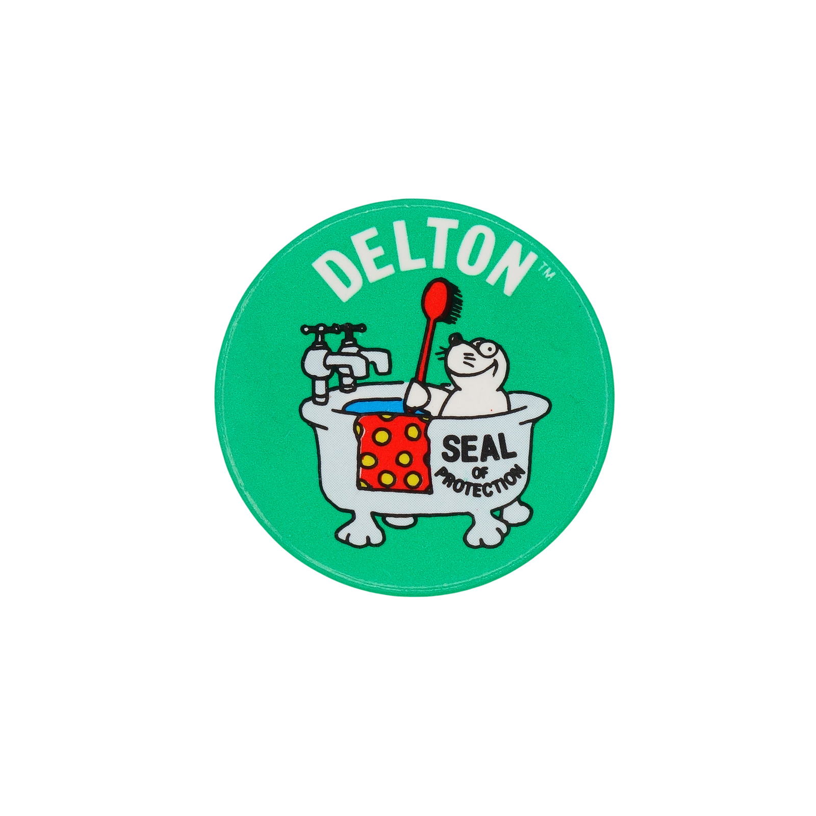 DELTON デルトン SEAL OF PROTECTION 缶バッジ バッチ アザラシ