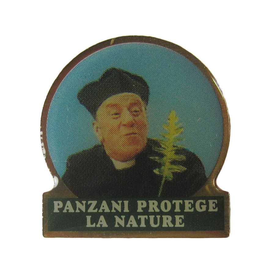 フランス ピンズ PANZANI パスタ 修道士と植物 レトロ ピンバッジ