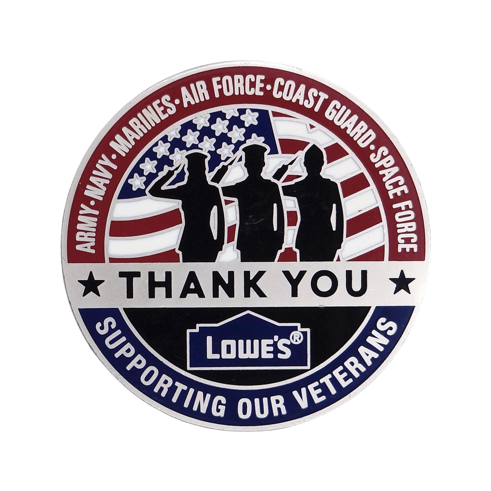 Lowe's 退役軍人に敬意 ピンズ SUPPORTING OUR VETERANS