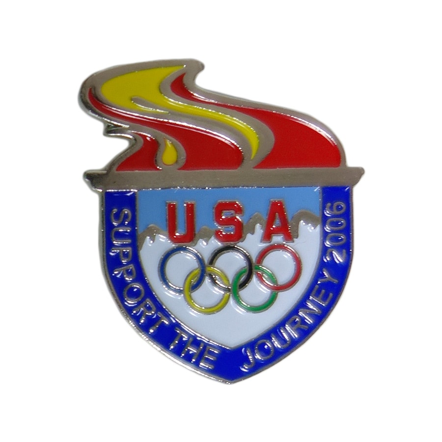 ピンズ トリノオリンピック 五輪 USAチーム サポート VISA ピンバッジ 留め具付き