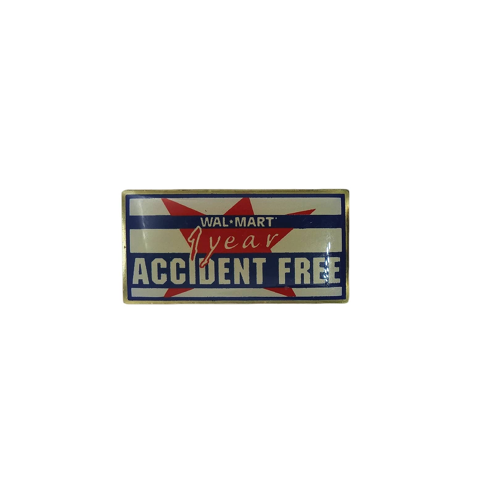 Walmart ウォルマート ピンズ ACCIDENT FREE 留め具付き