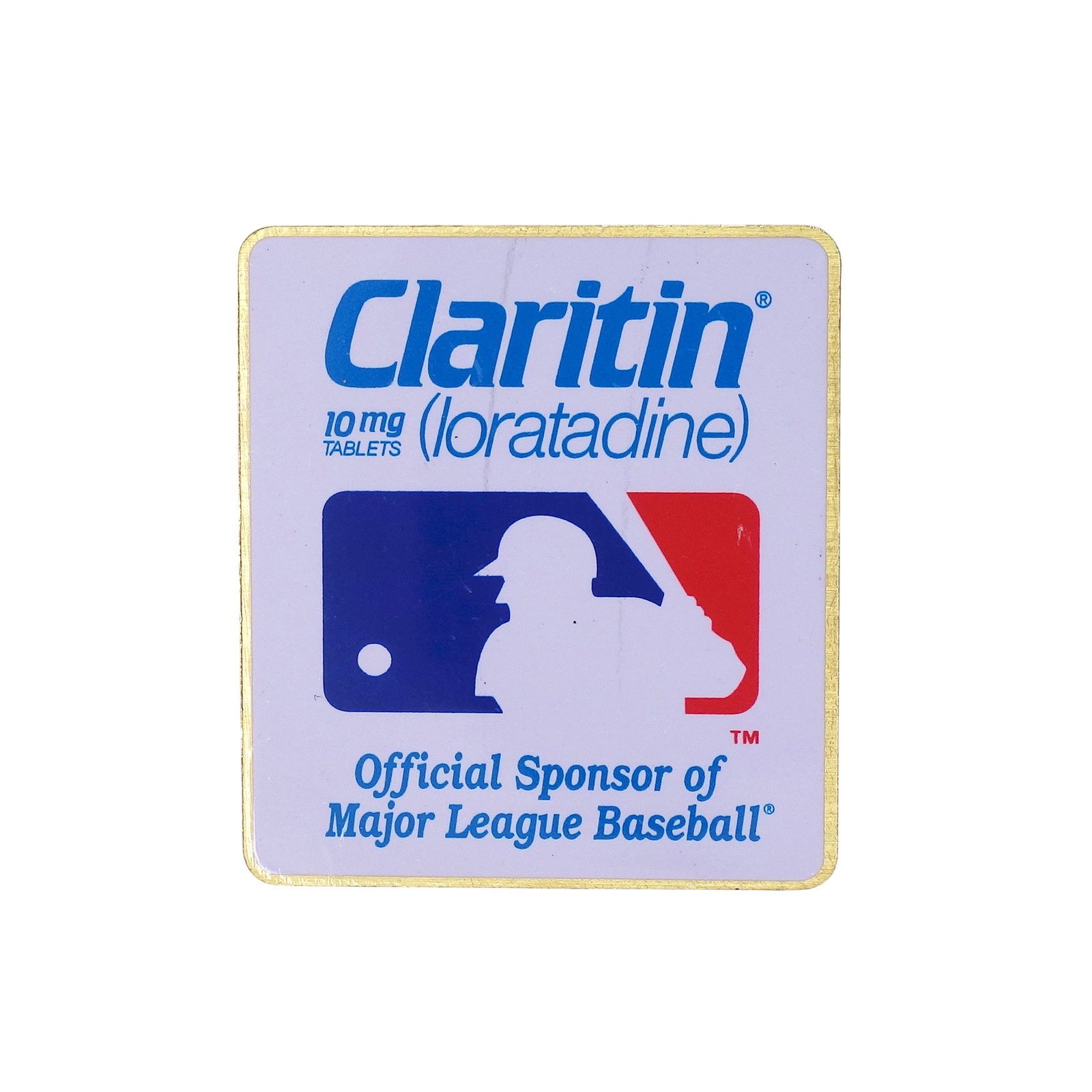 MLBの公式アレルギー治療薬 Claritin ピンズ オフィシャルスポンサー