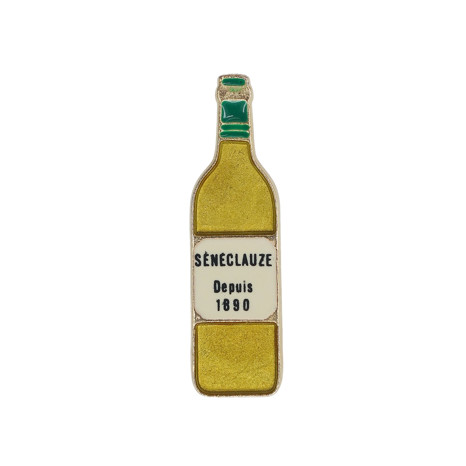 SENECLAUZE ワイン ボトル型 ピンズ 酒 イエロー