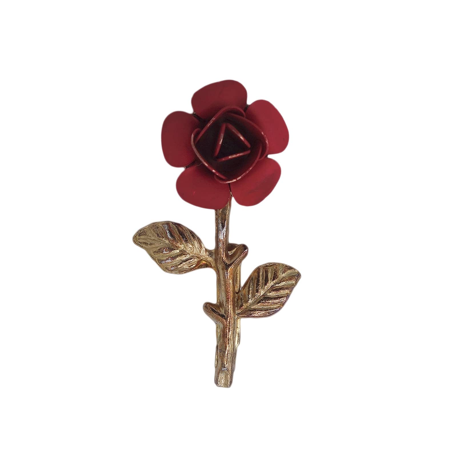 一輪の薔薇 花 ブローチ