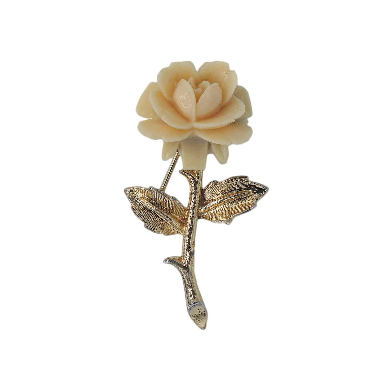 一輪の薔薇 ブローチ 花