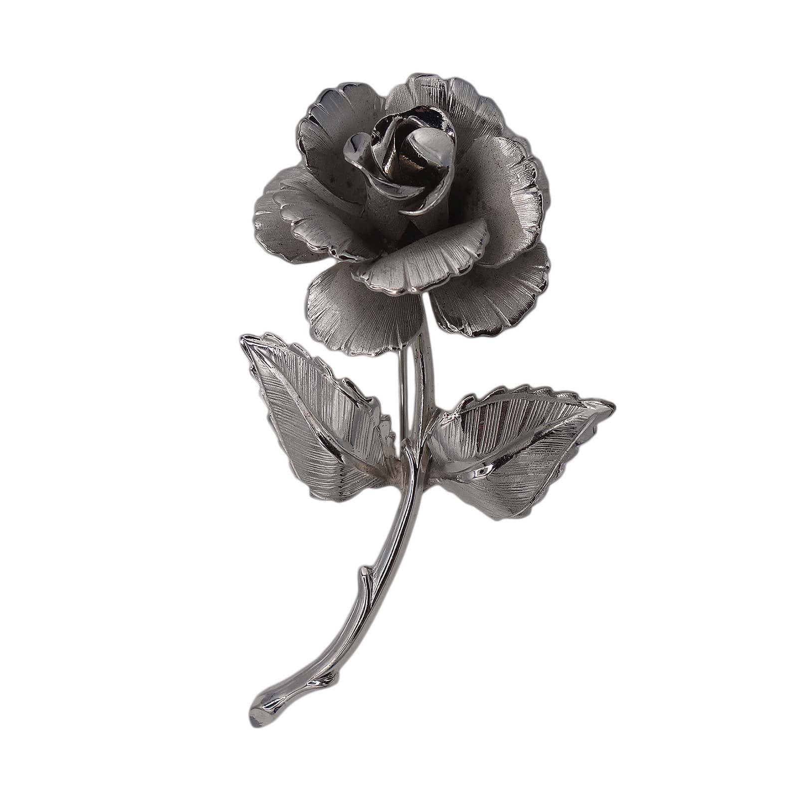 一輪の薔薇 ブローチ 花