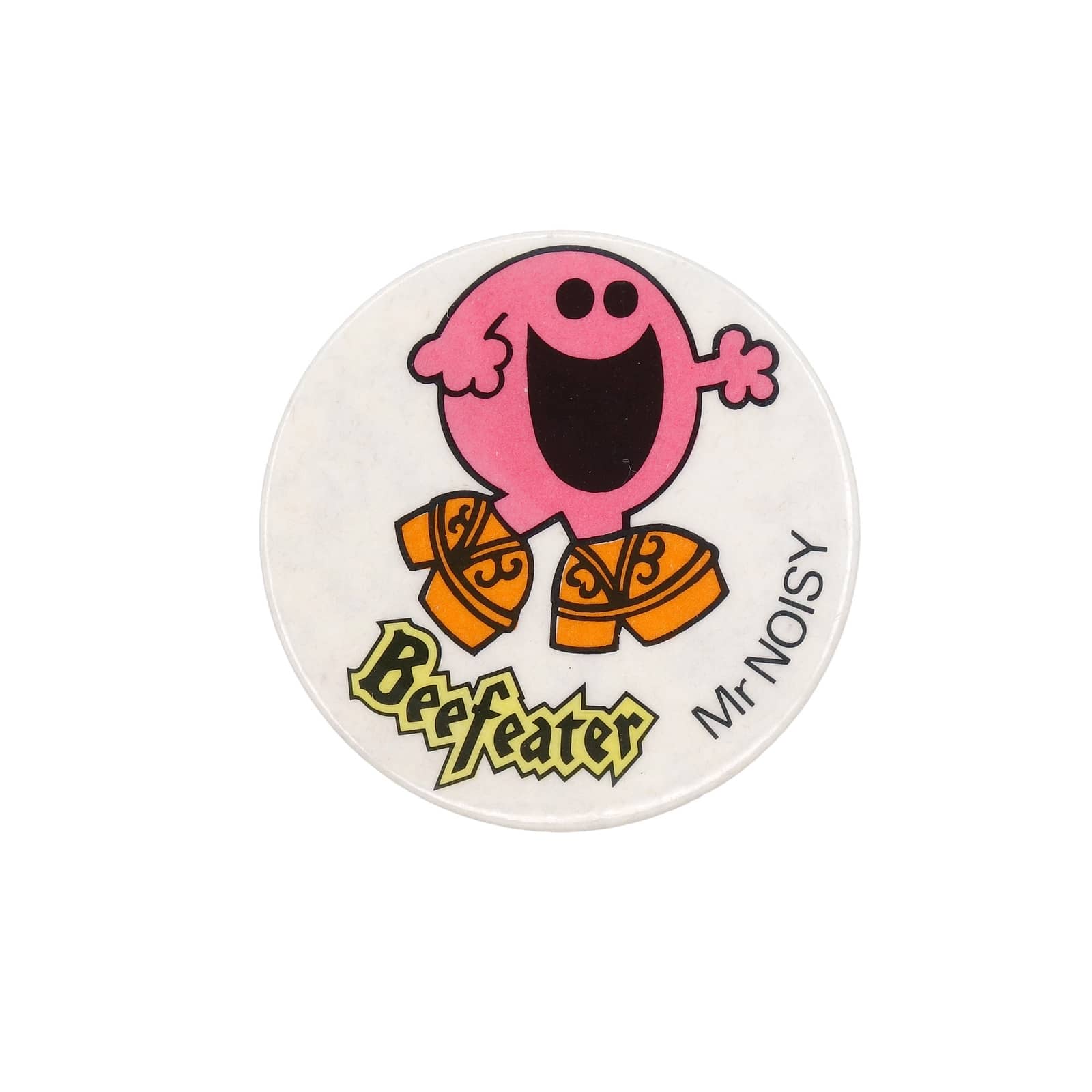 Beefeater 缶バッジ バッチ Mr NOISY 1981 ミスターメン