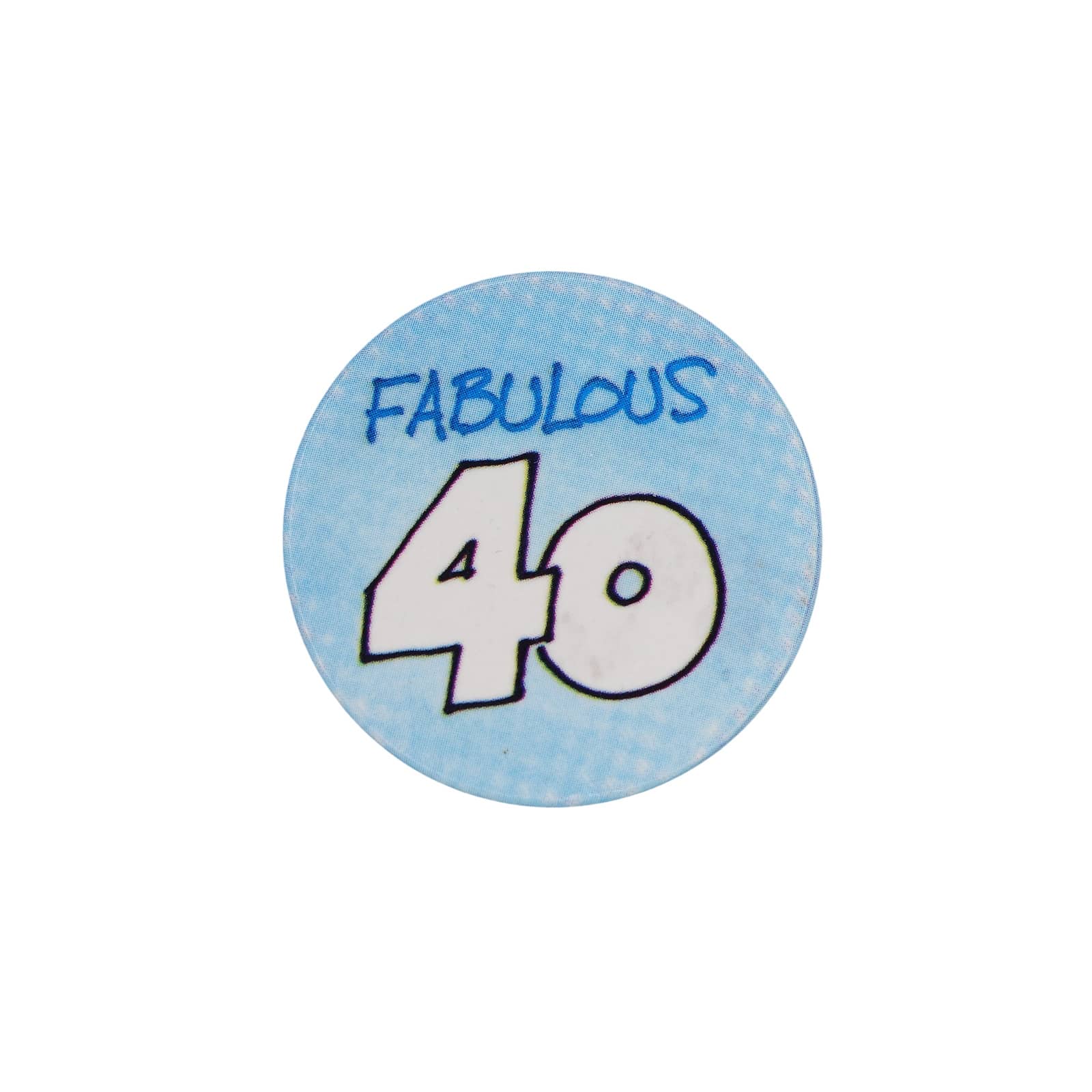 FABULOUS 40 缶バッジ バッチ 40歳 誕生日