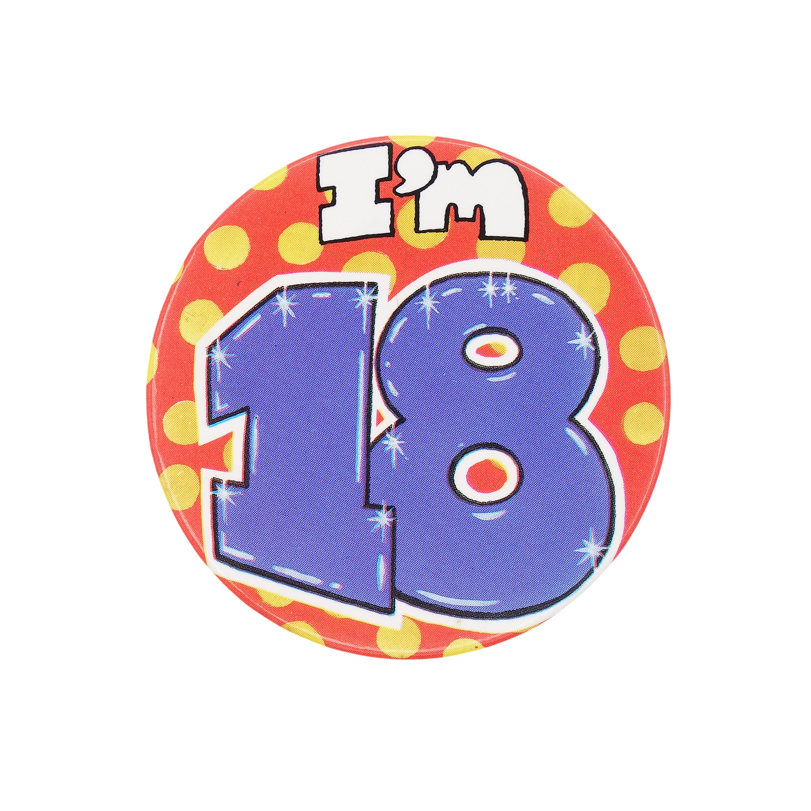 I'm 18 缶バッジ バッチ 18歳 誕生日