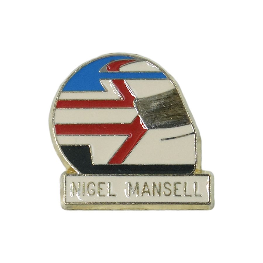 NIGEL MANSELL F1 ドライバー ヘルメット ピンズ マンセル
