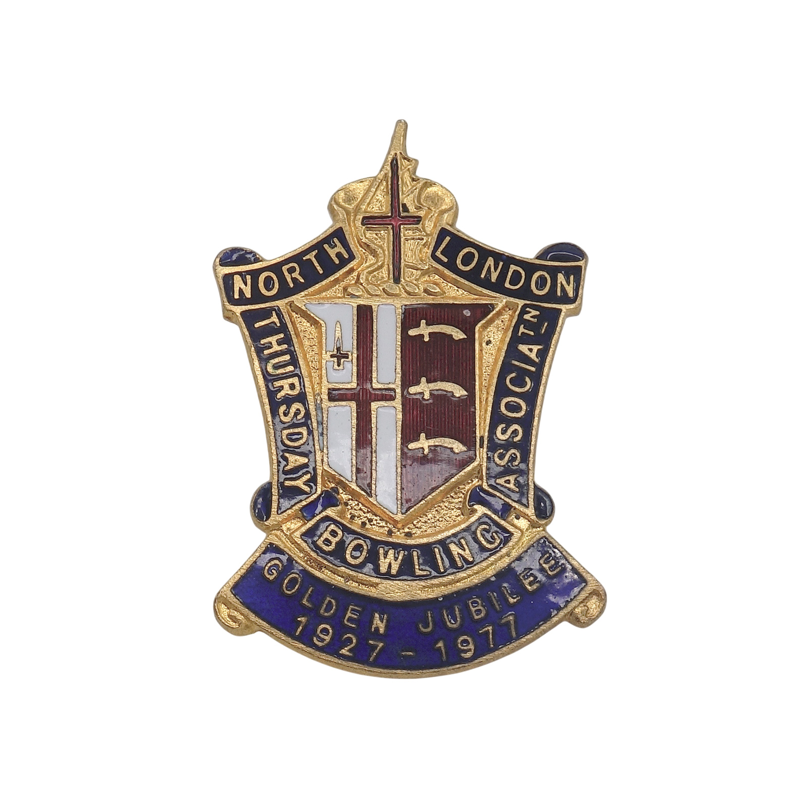 NORTH LONDON THURSDAY BOWLING ASSN. ピンバッジ ローンボウルズ