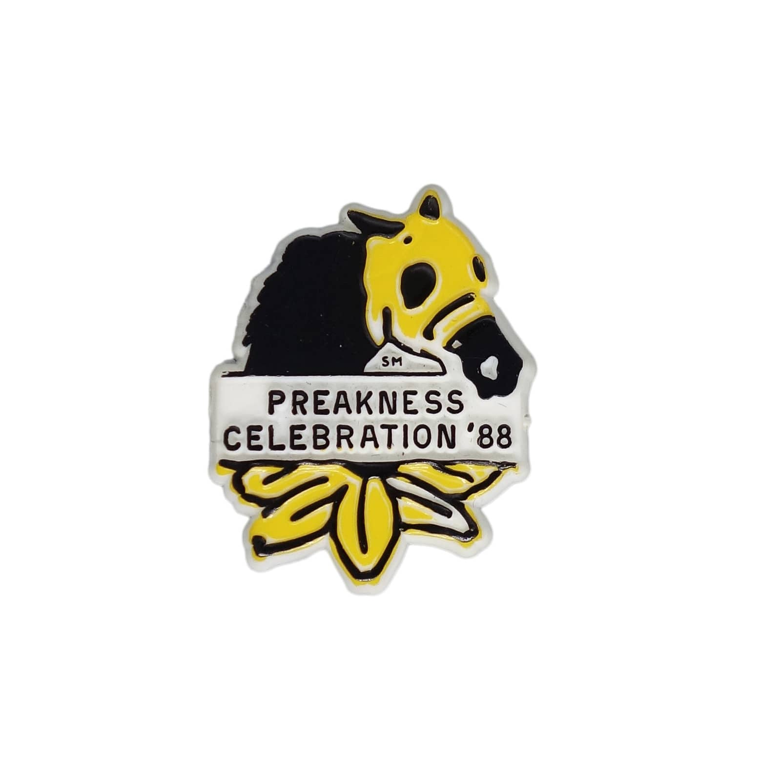 PREAKNESS CELEBRATION '88 プラスチック ピンズ 競馬 留め具付き