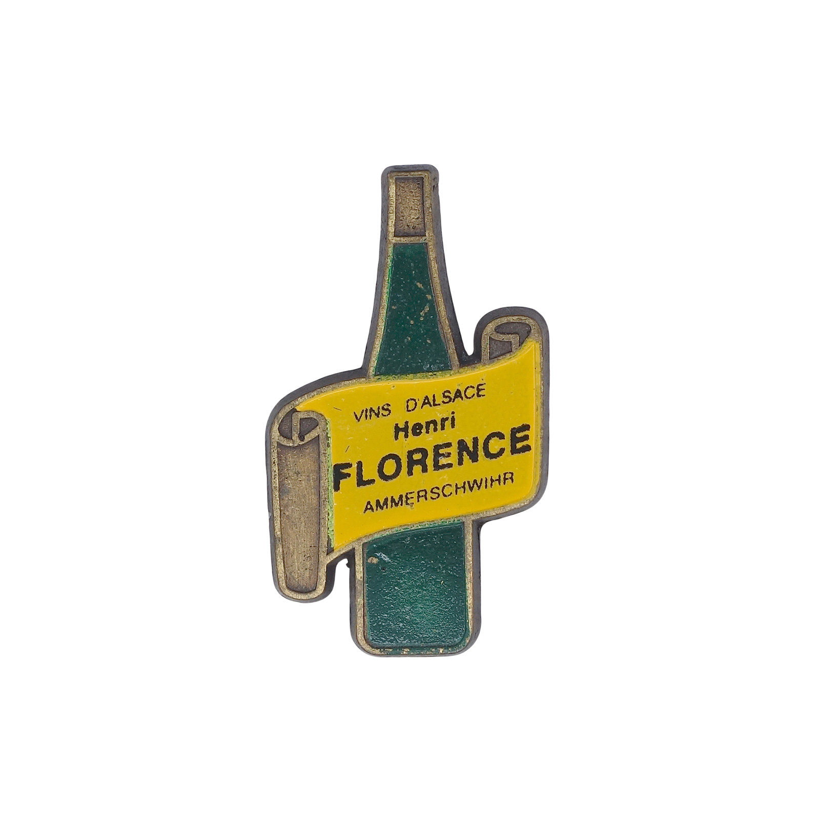 ワイナリー Henri FLORENCE アルザスワイン ボトル型 ピンズ 酒