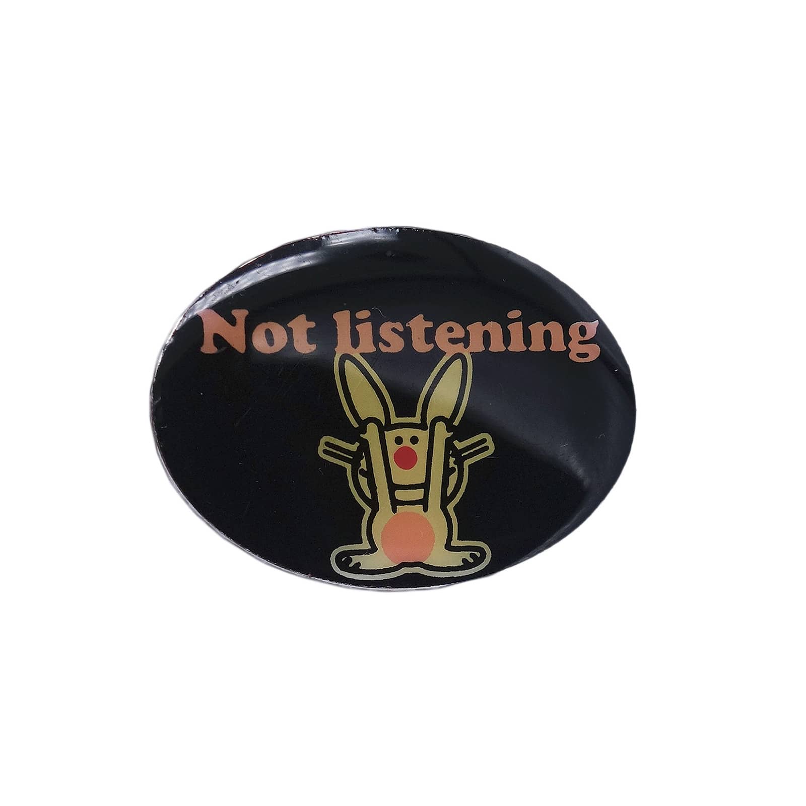 ジムベントン Happy Bunny ピンズ Not listening