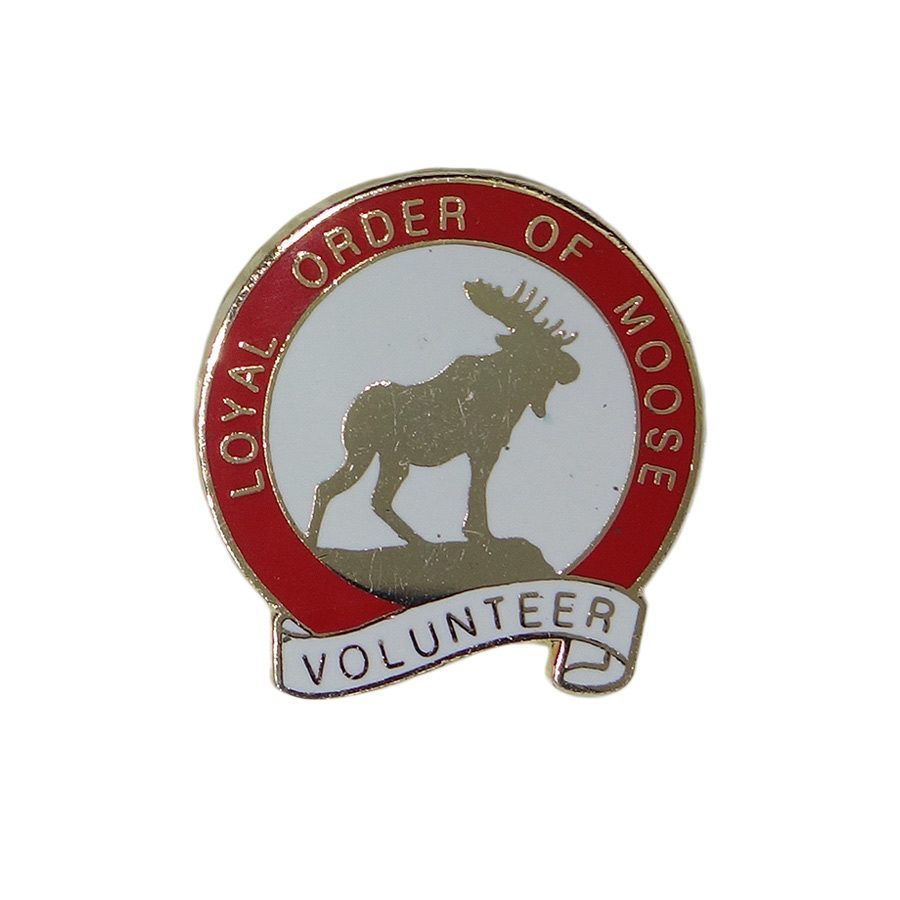 ピンズ Loyal Order of Moose ヘラジカ 留め具付き