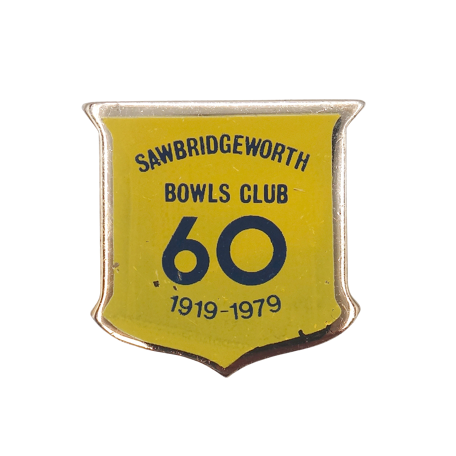 SAWBRIDGEWORTH BOWLS CLUB ピンバッジ バッチ 英国 ローンボウルズクラブ