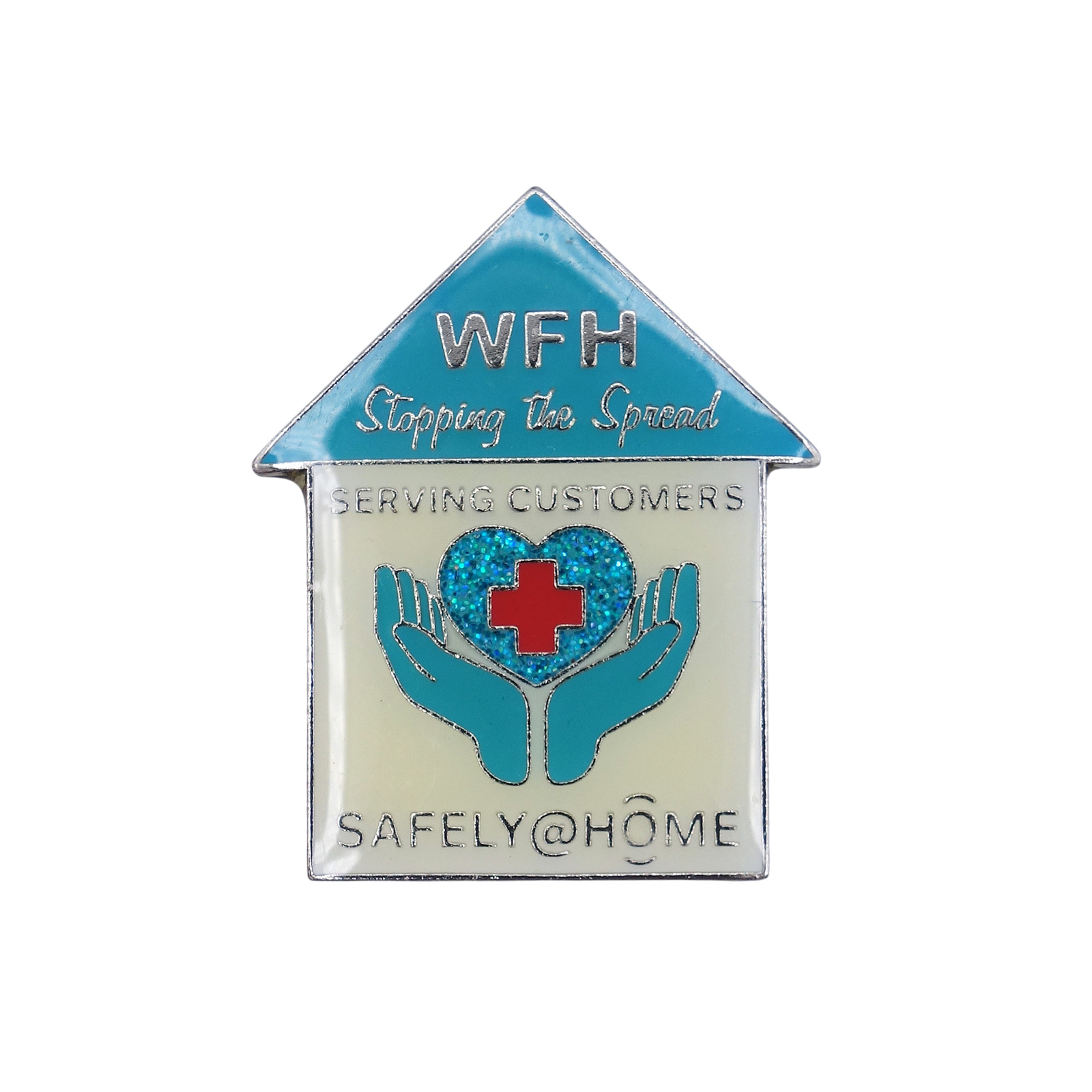 WFH 在宅勤務 ピンズ SAFELY @ HOME