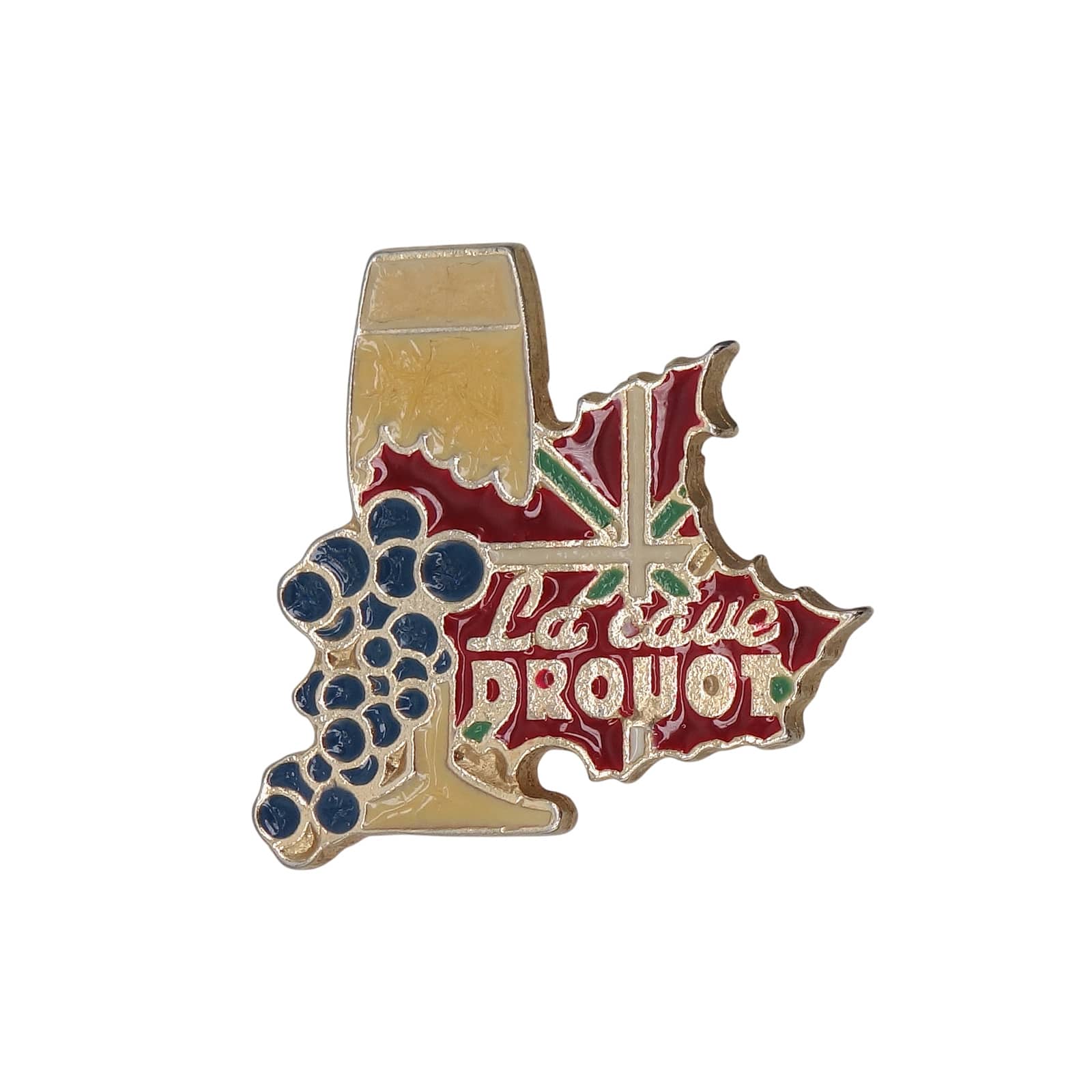 La cave DROUOT ピンズ ワイングラス ぶどう