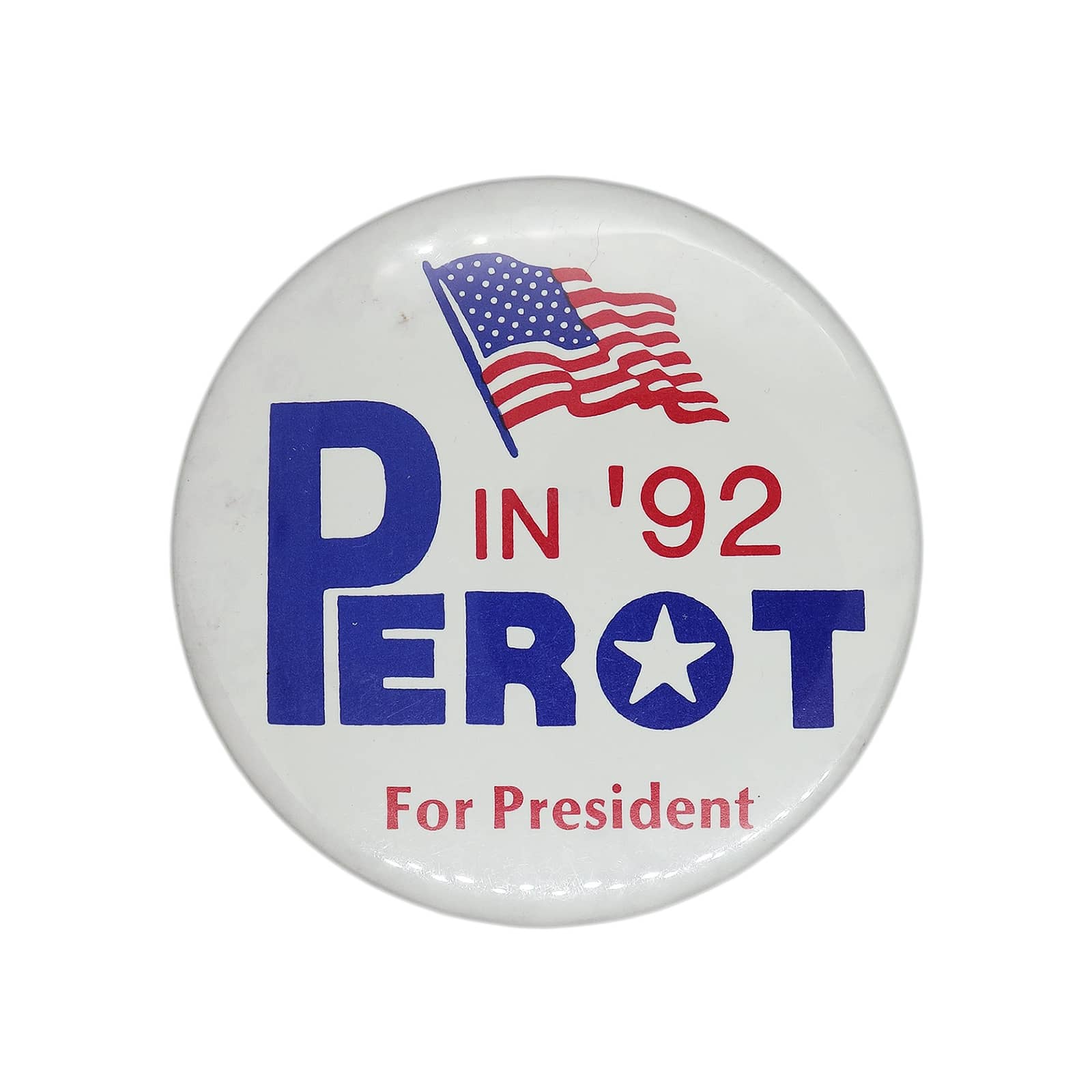 1992 ロス・ペロー presidential election campaig 缶バッジ