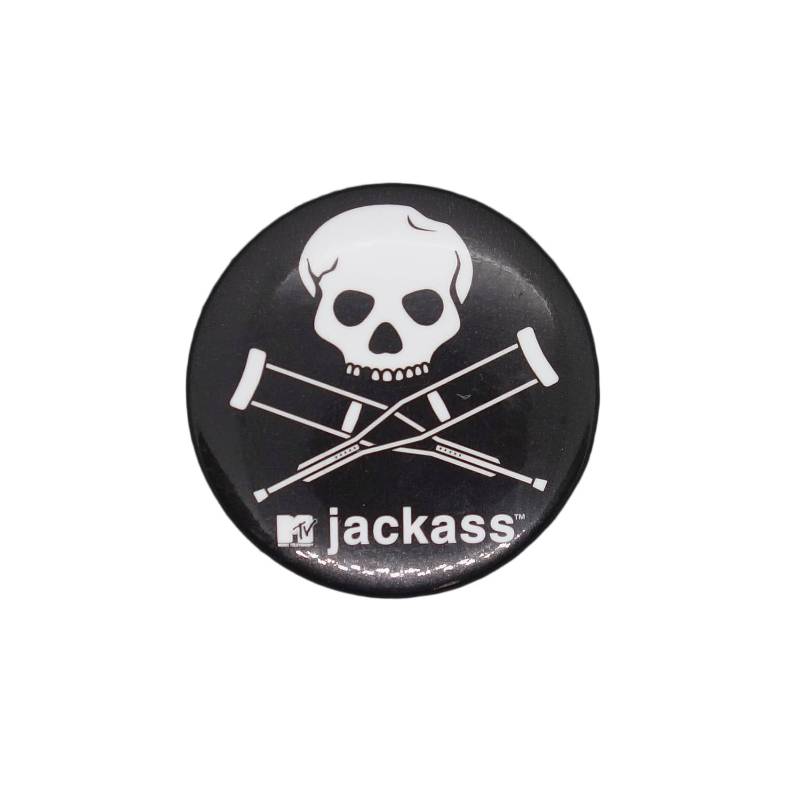 MTV テレビ番組 jackass ジャッカス 缶バッジ バッチ 骸骨