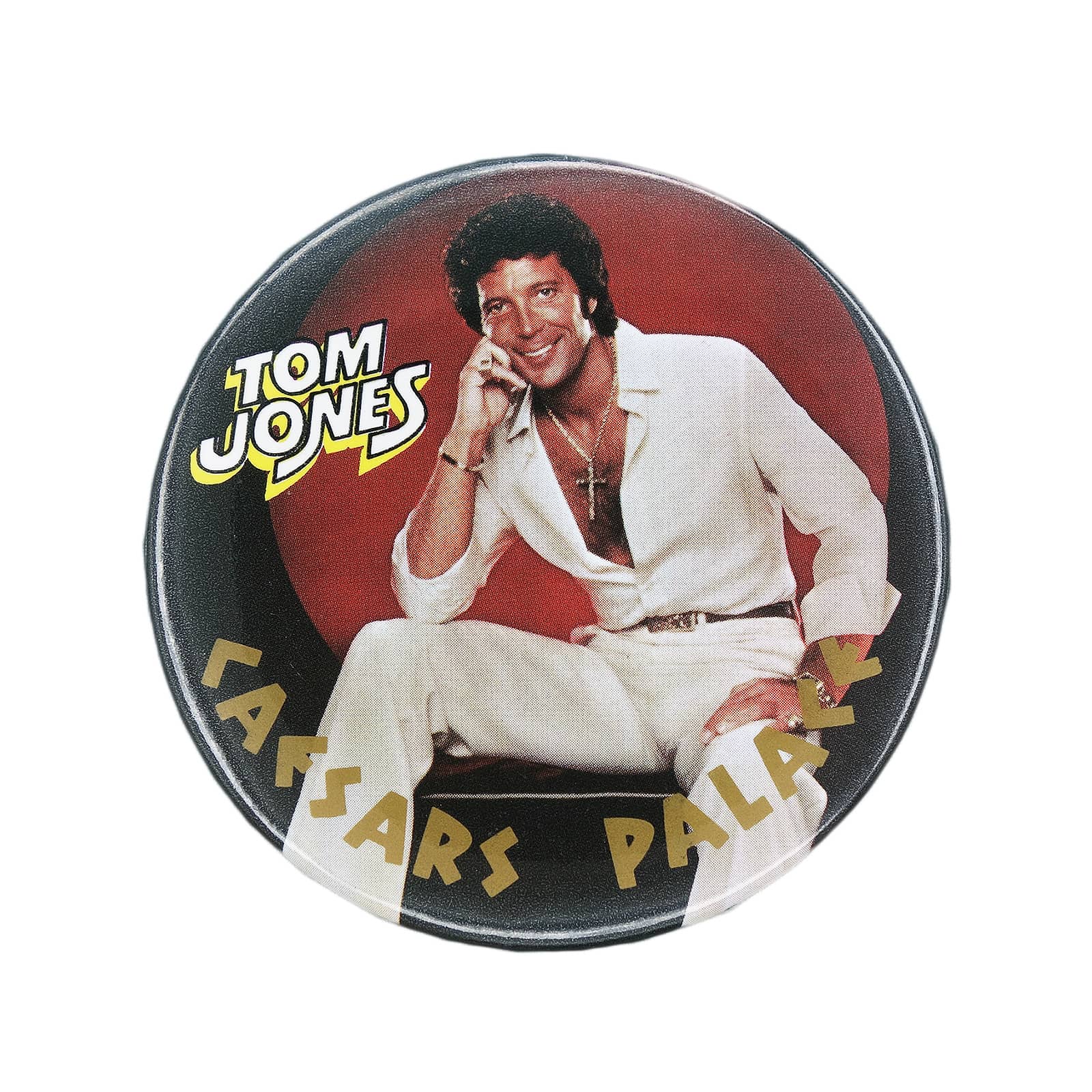 Tom Jones トム・ジョーンズ 缶バッジ 歌手 CAESARS PALACE