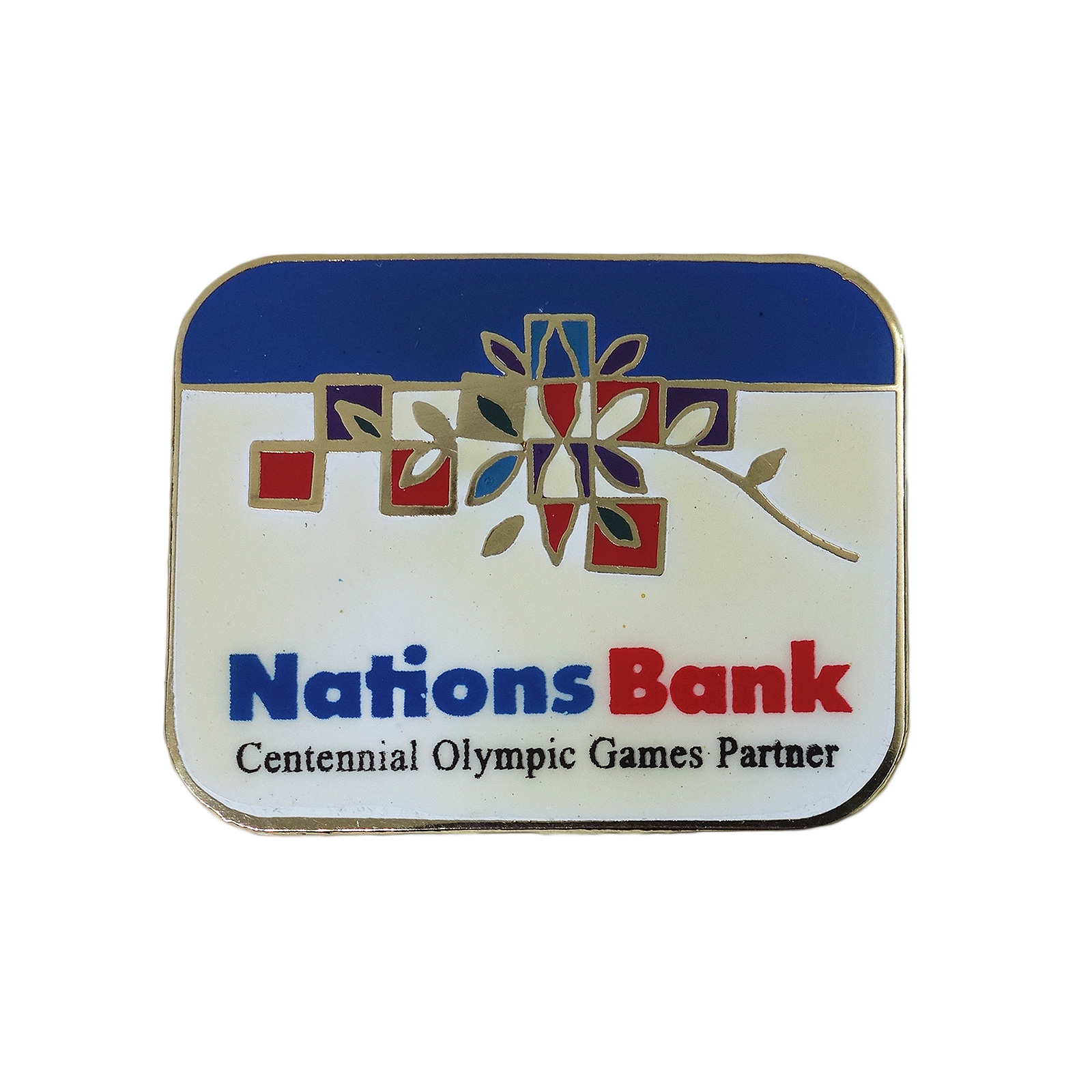 Nations Bank ピンズ Olympic Games Partner 留め具付き