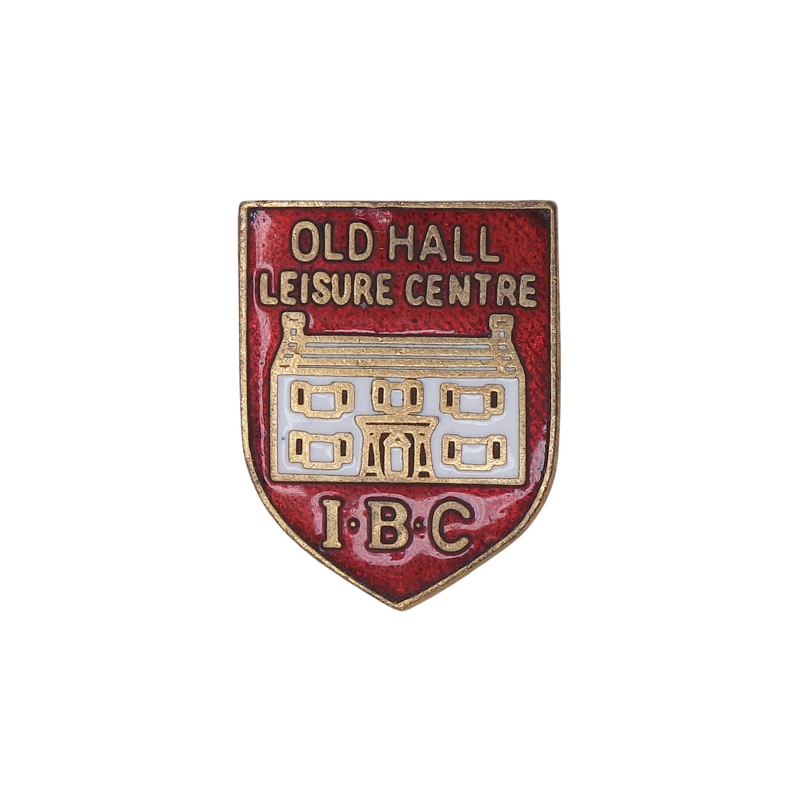 OLD HALL LEISURE CENTRE I·B·C ピンバッジ 英国 ローンボウルズクラブ