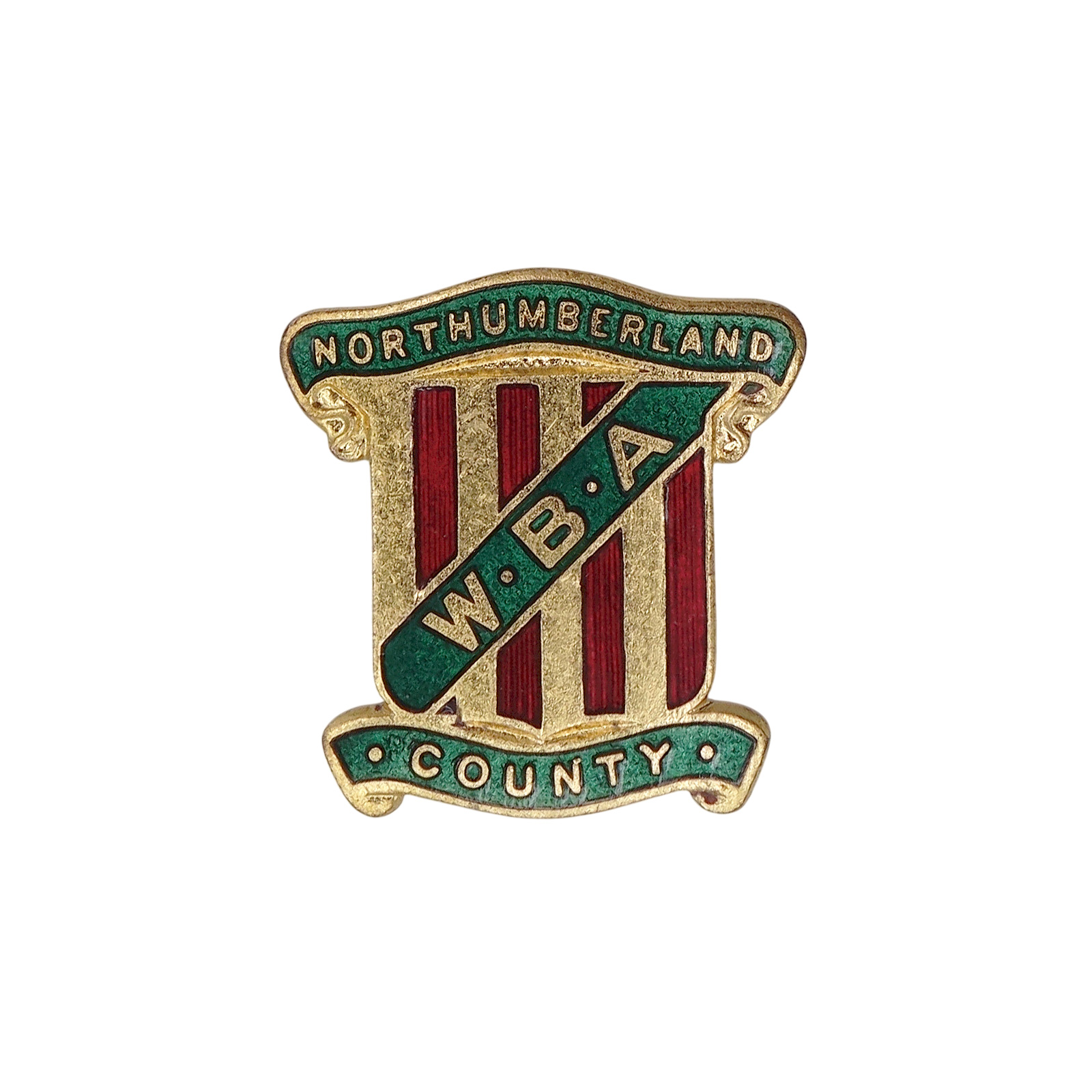NORTHUMBERLAND COUNTY W.B.A ピンバッジ 英国 ローンボウルズ協会