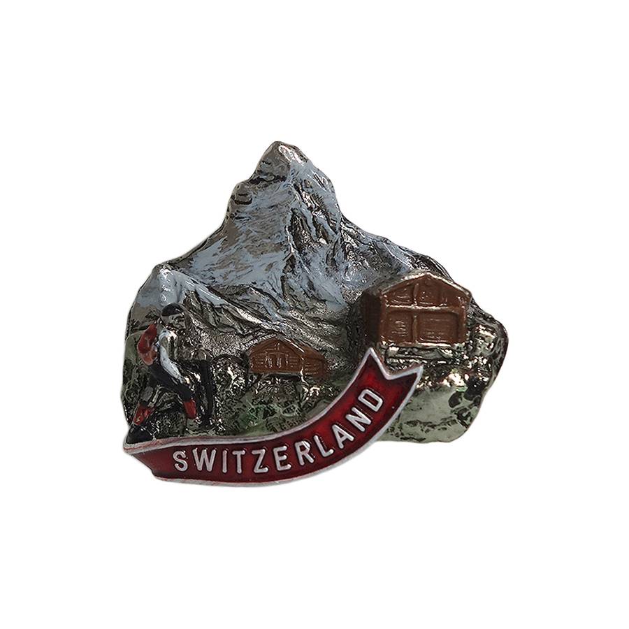 SWITZERLAND チロルブローチ 登山 トレッキング 山小屋 スイス