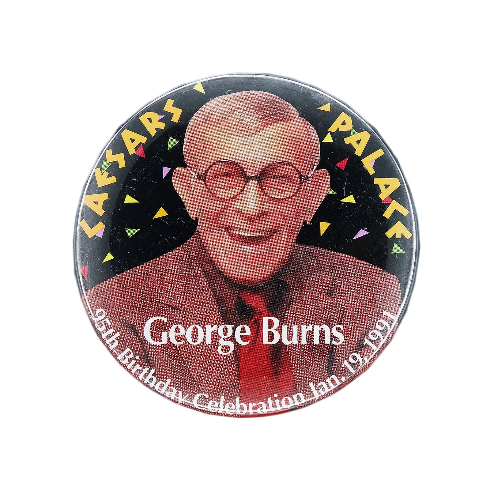 GEORGE BURNS ジョージ・バーンズ 缶バッジ CAESARS PALACE