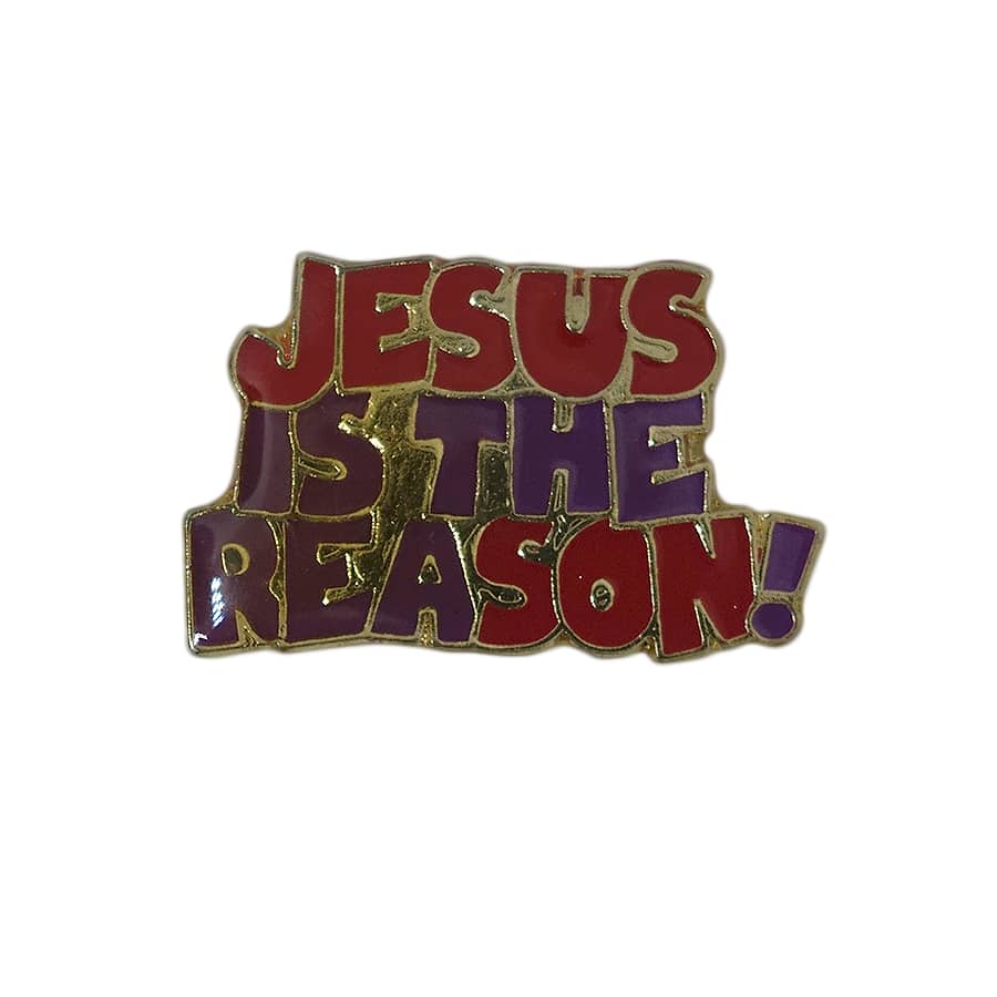 JESUS IS THE REASON! ピンズ 留め具付き