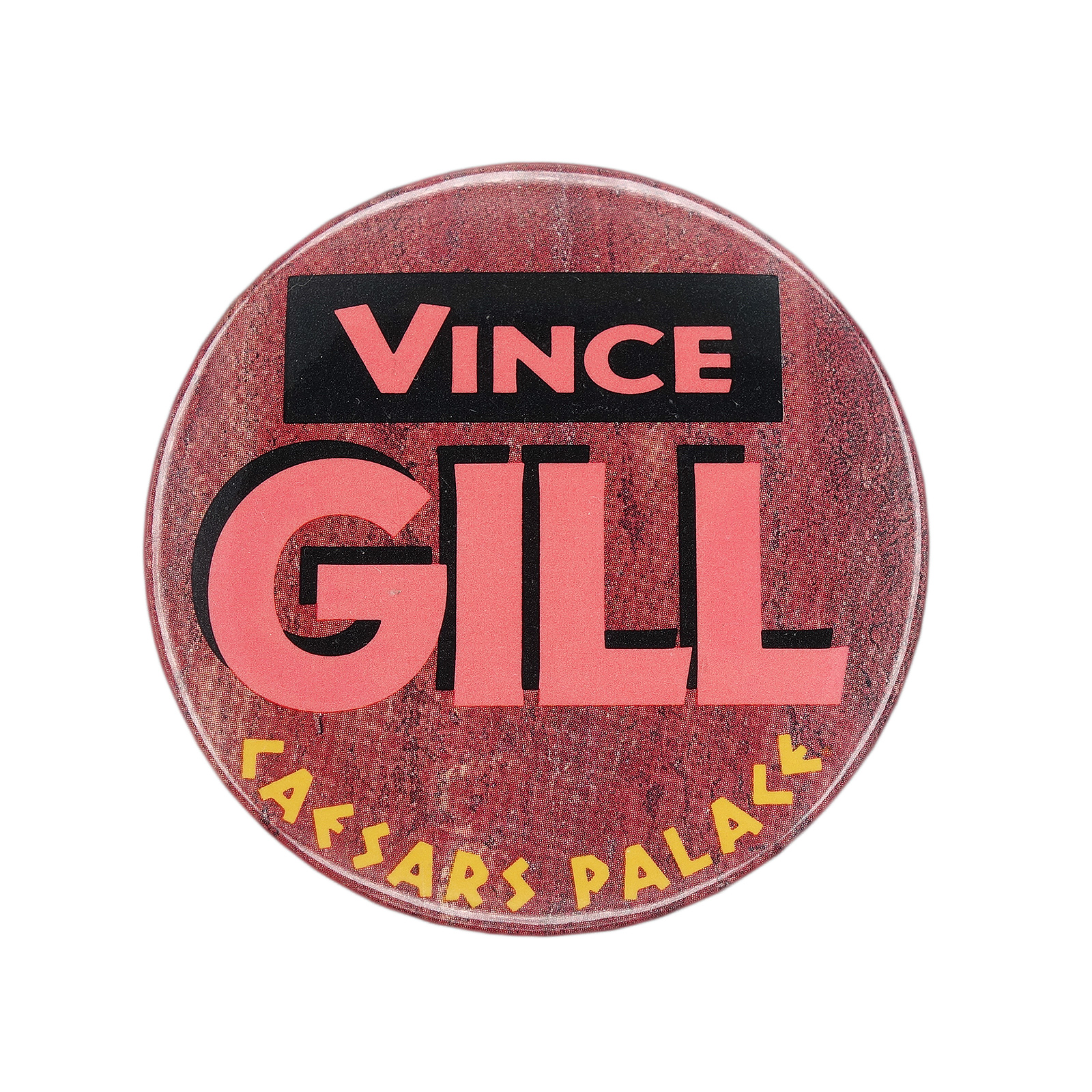 Vince Gill ヴィンス・ギル 缶バッジ カントリーシンガー CAESARS PALACE