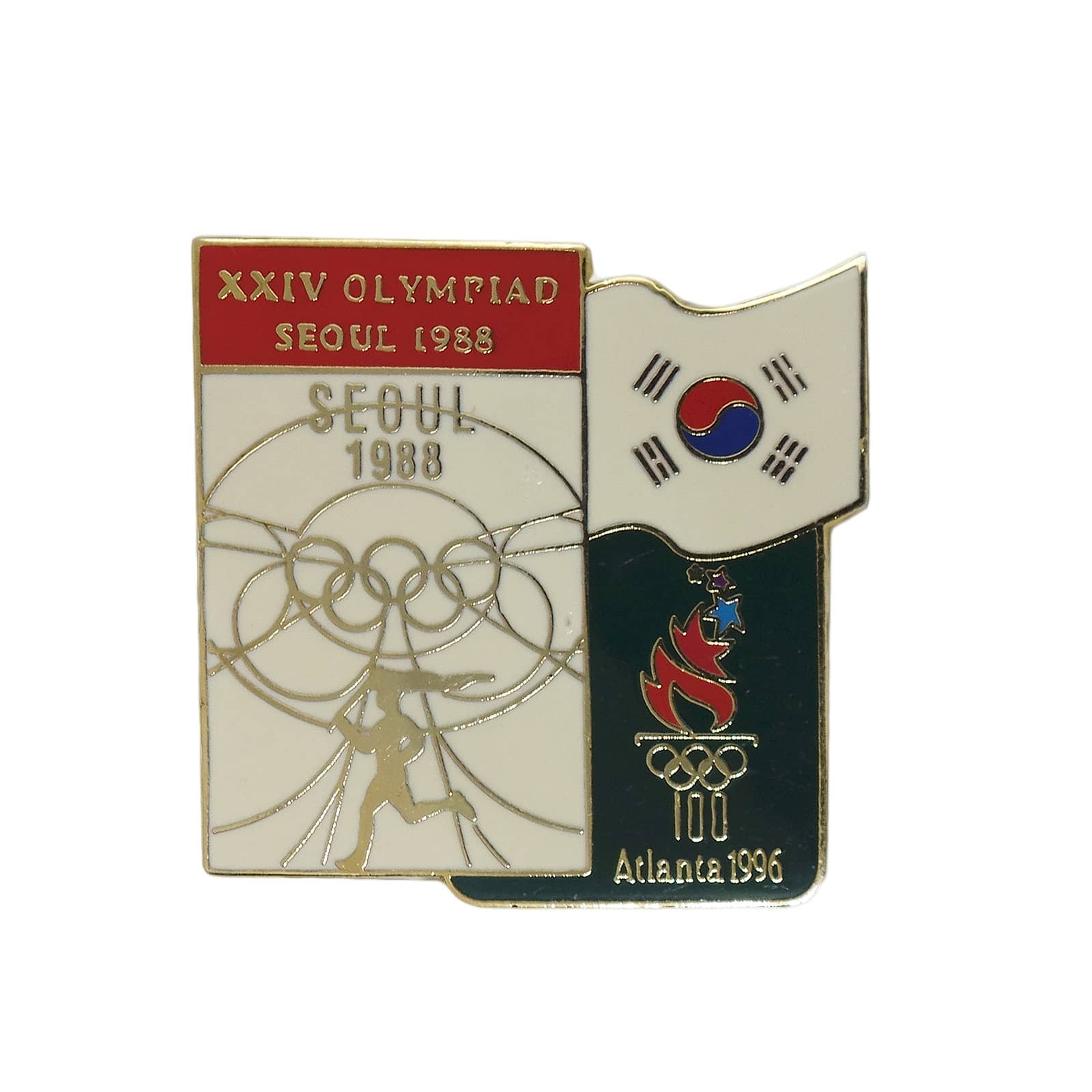 1996年 アトランタオリンピック ピンズ 五輪 SEOUL 1988 留め具付き