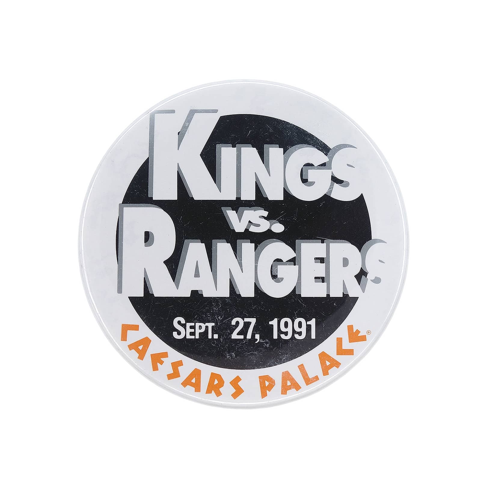 NHL アイスホッケー KINGS vs RANGERS 缶バッジ CAESARS PALACE
