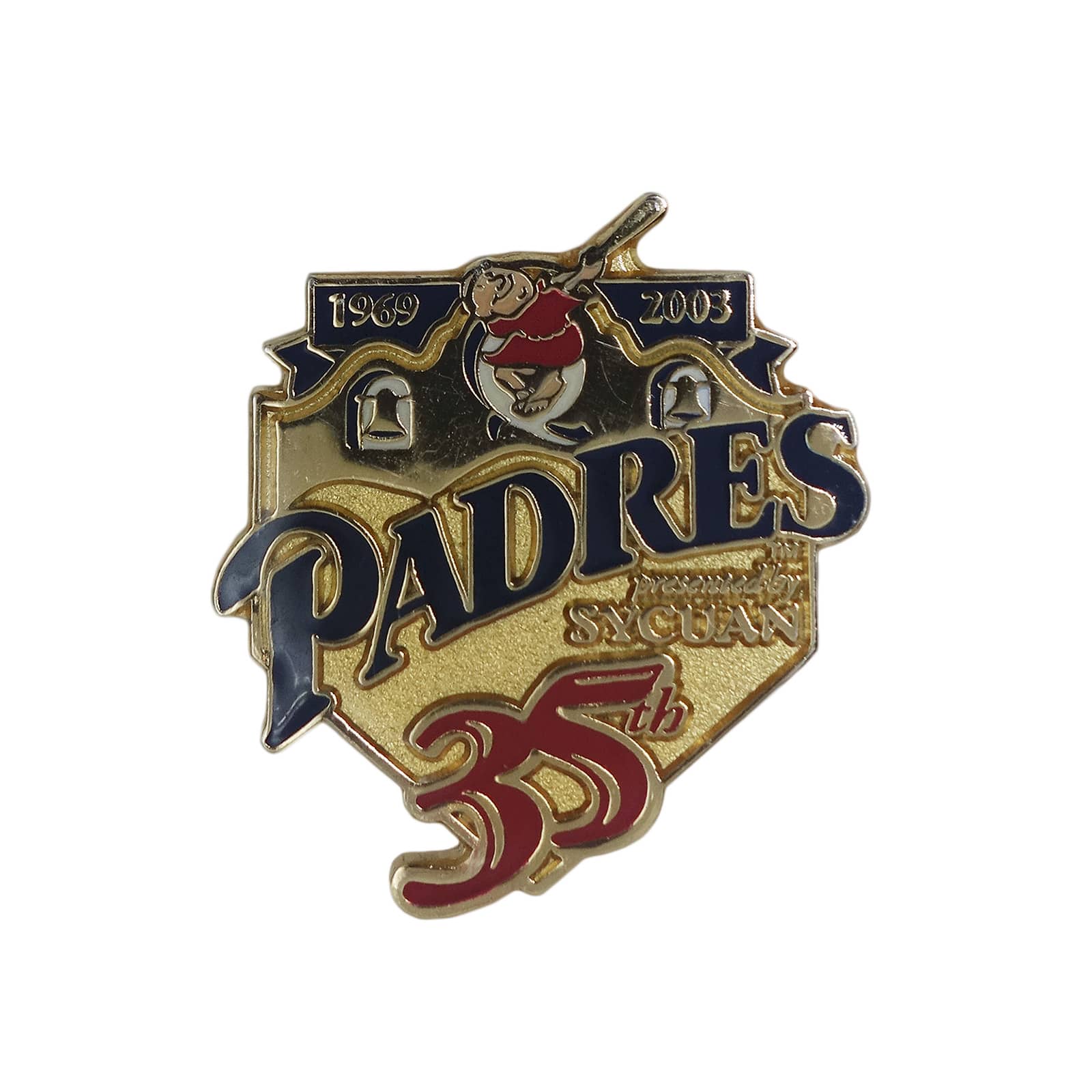 MLB サンディエゴ・パドレス ピンズ 野球 メジャーリーグ PADRES 留め具付き