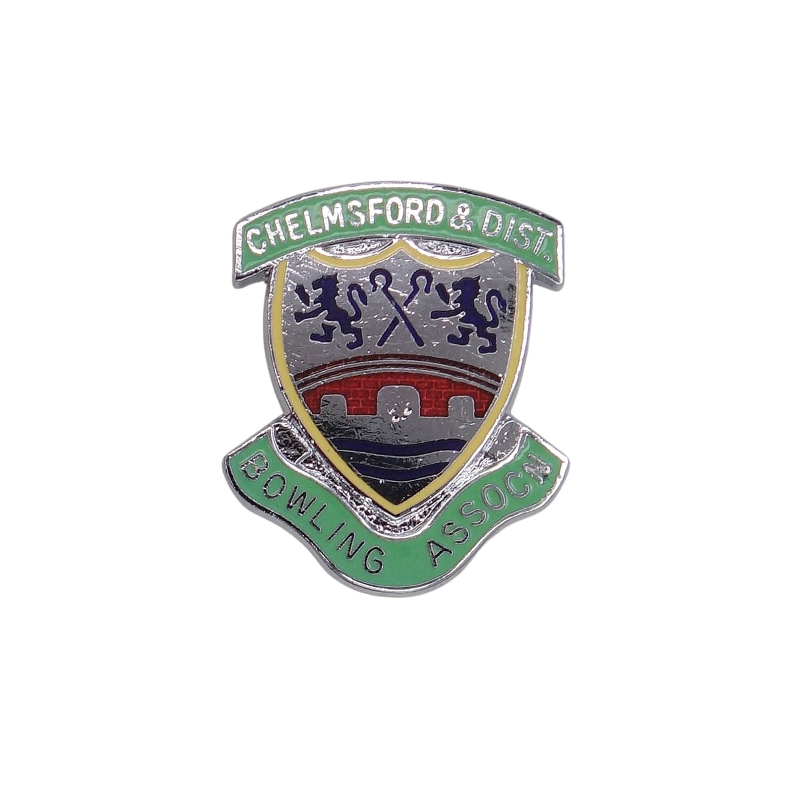 CHELMSFORD & DIST. BOWLING ASSN ピンバッジ 英国 ローンボウルズ協会