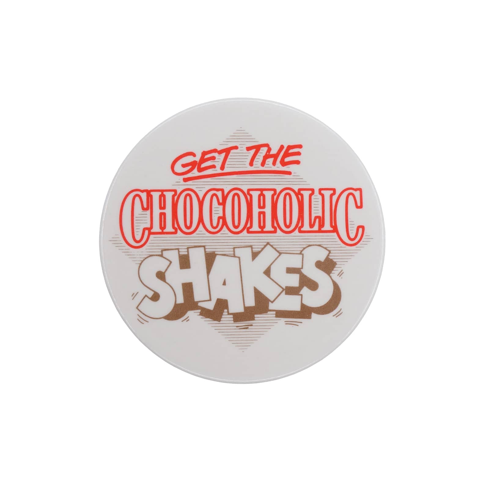 GET THE CHOCOHOLIC SHAKES 缶バッジ バッチ レトロ