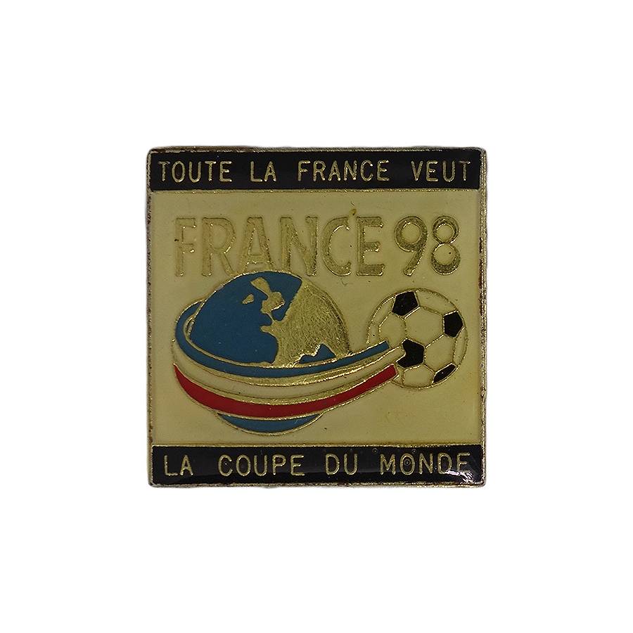 1998 FIFA ワールドカップ サッカー フランス大会 ピンズ 留め具付き