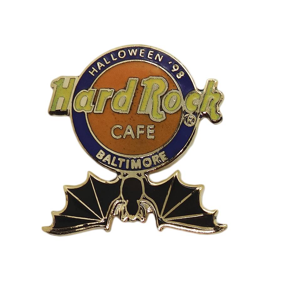 Hard Rock CAFE ハロウィン ブローチ 蝙蝠 ハードロックカフェ BALTIMORE