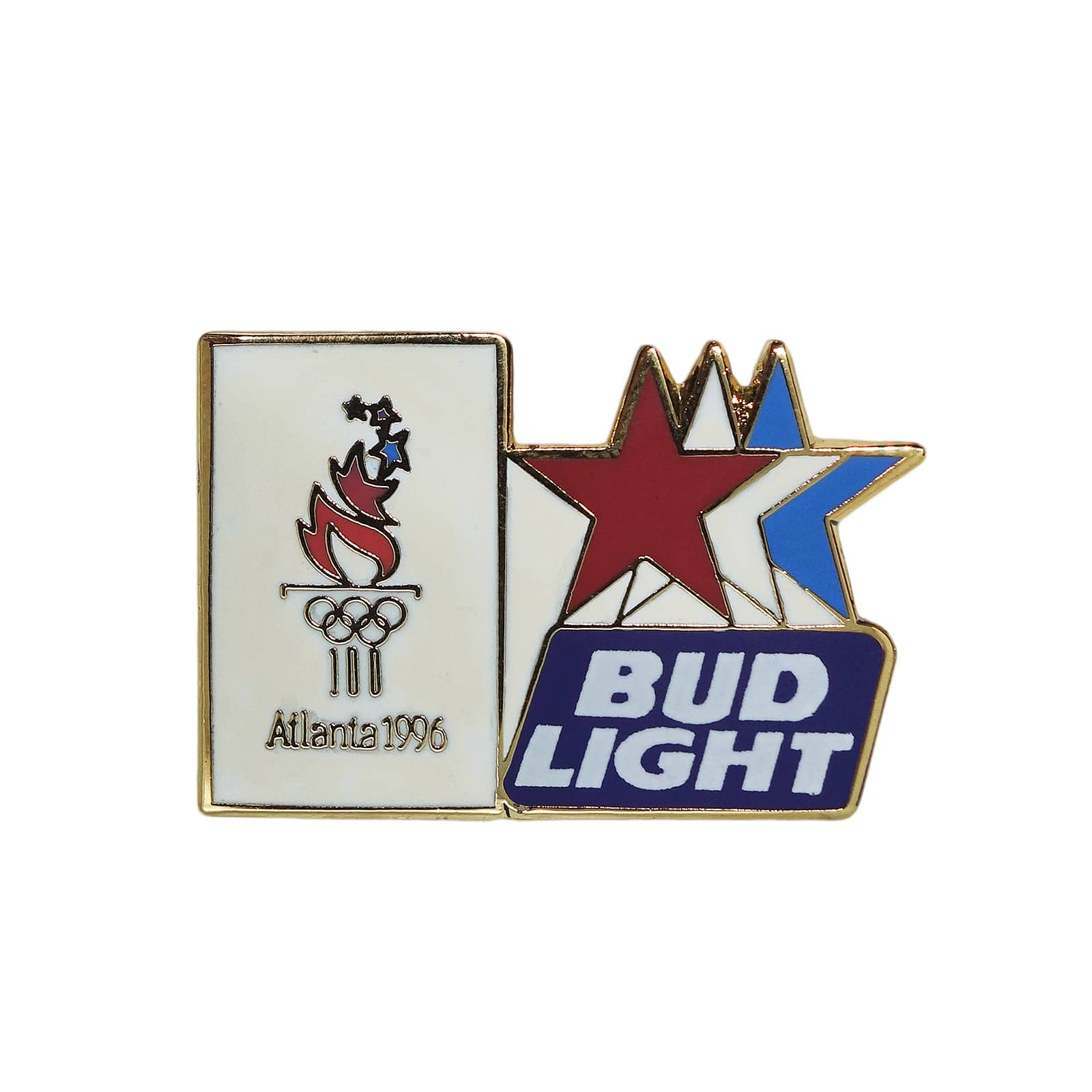 1996年 アトランタオリンピック ピンズ 五輪 BUD LIGHT 留め具付き