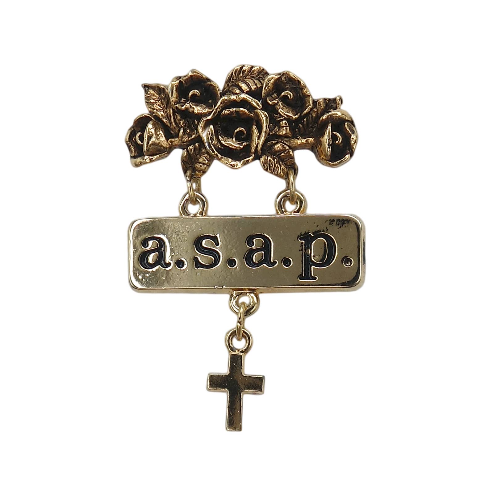 薔薇と十字架 a.s.a.p. ピンズ カトリック